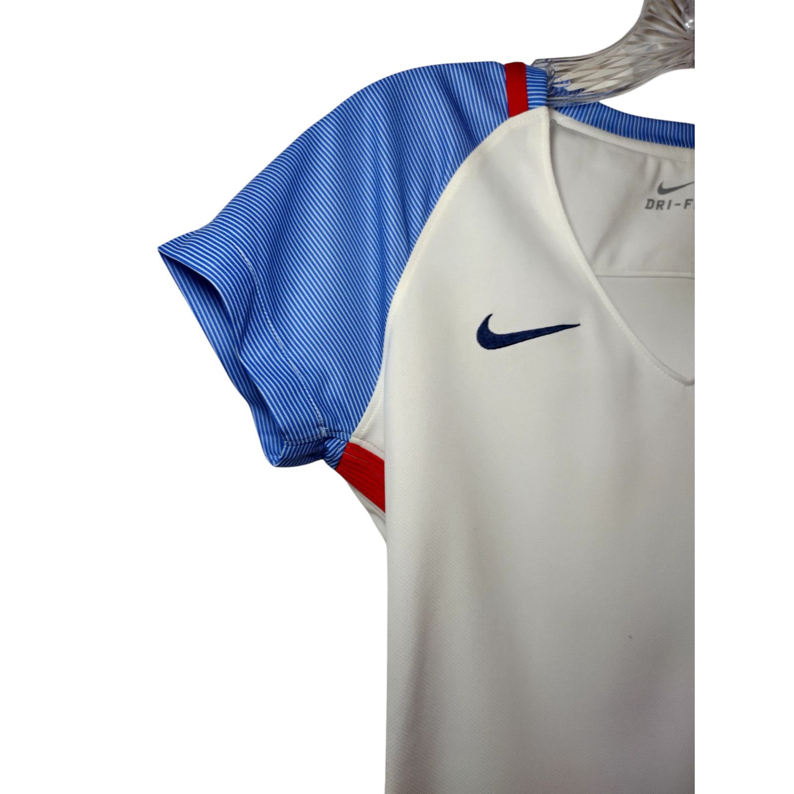Nike NIKE USA Women Short Sleeve White Blue Red Patriotic Sz Sm Size S / US 4 / IT 40 - 7 Thumbnail