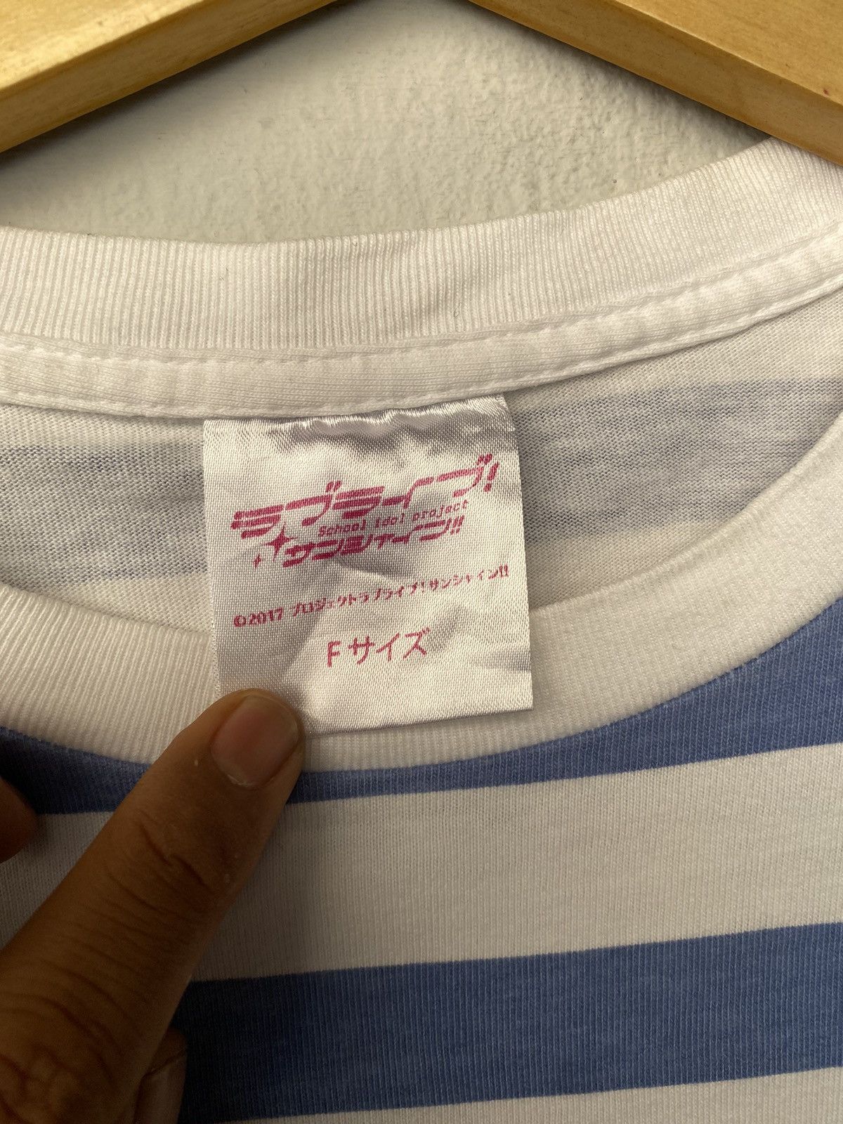 Anime Vintage Aqours 4th Love Live! Anime Stripe Tee Size US L / EU 52-54 / 3 - 3 Thumbnail