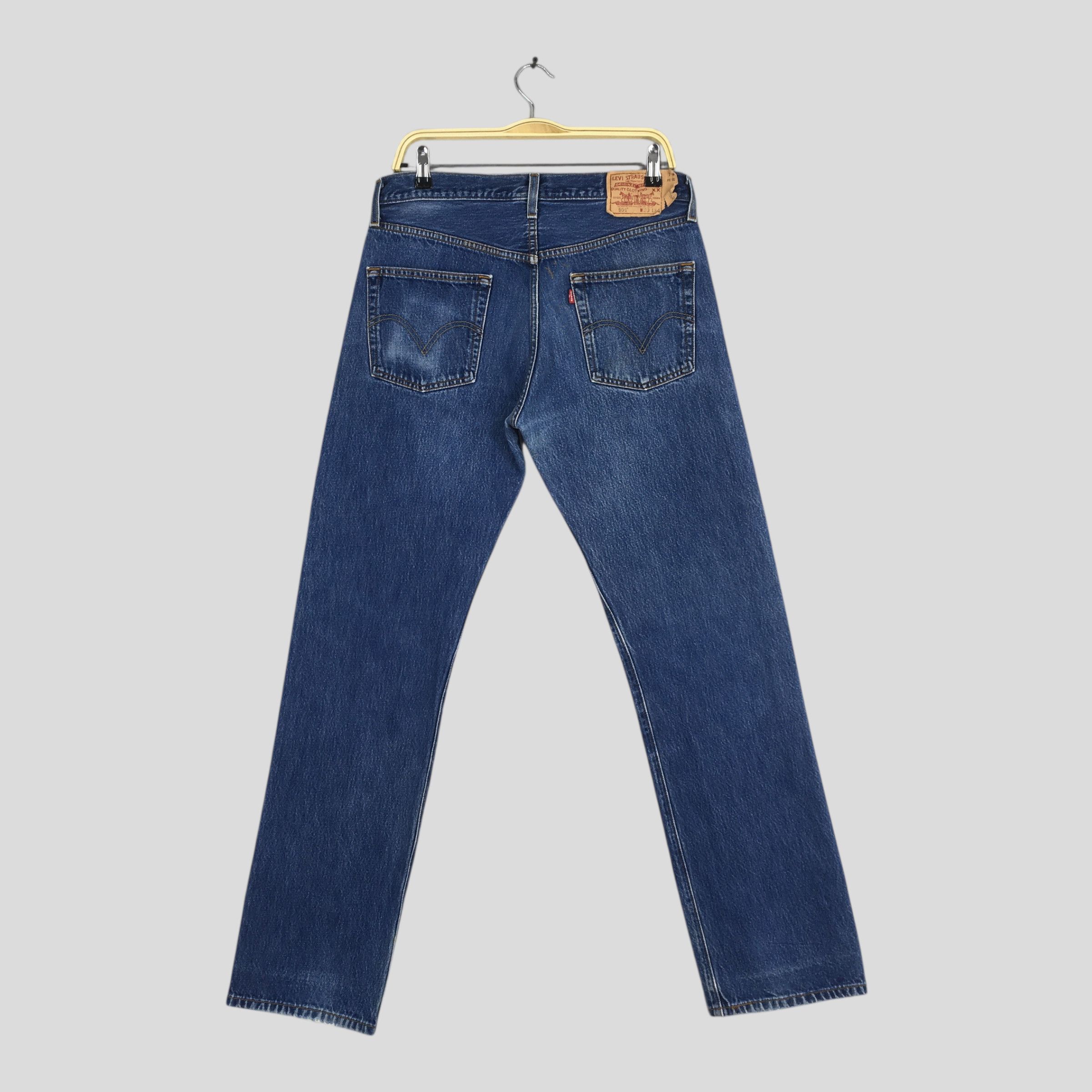 Levi's Size 30x32 Vintage 90s Levi's 501 Faded Blue Jeans S1390 Size US 30 / EU 46 - 7 Thumbnail