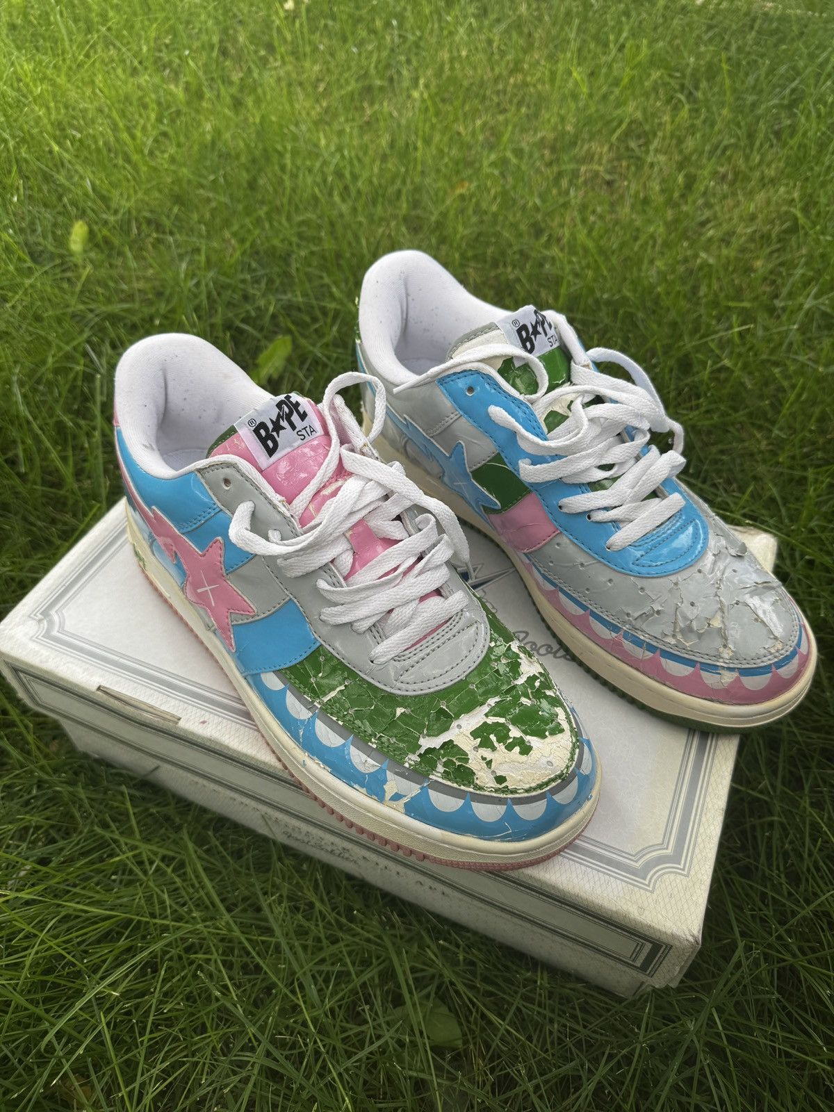Bape Bapesta kaws 2001 crazy 1 Size US 12 / EU 45 - 2 Thumbnail