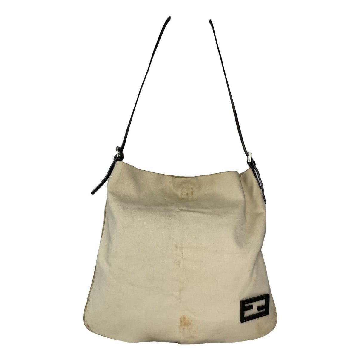 Fendi Baguette Beige Cotton Handbag Size ONE SIZE - 1 Thumbnail