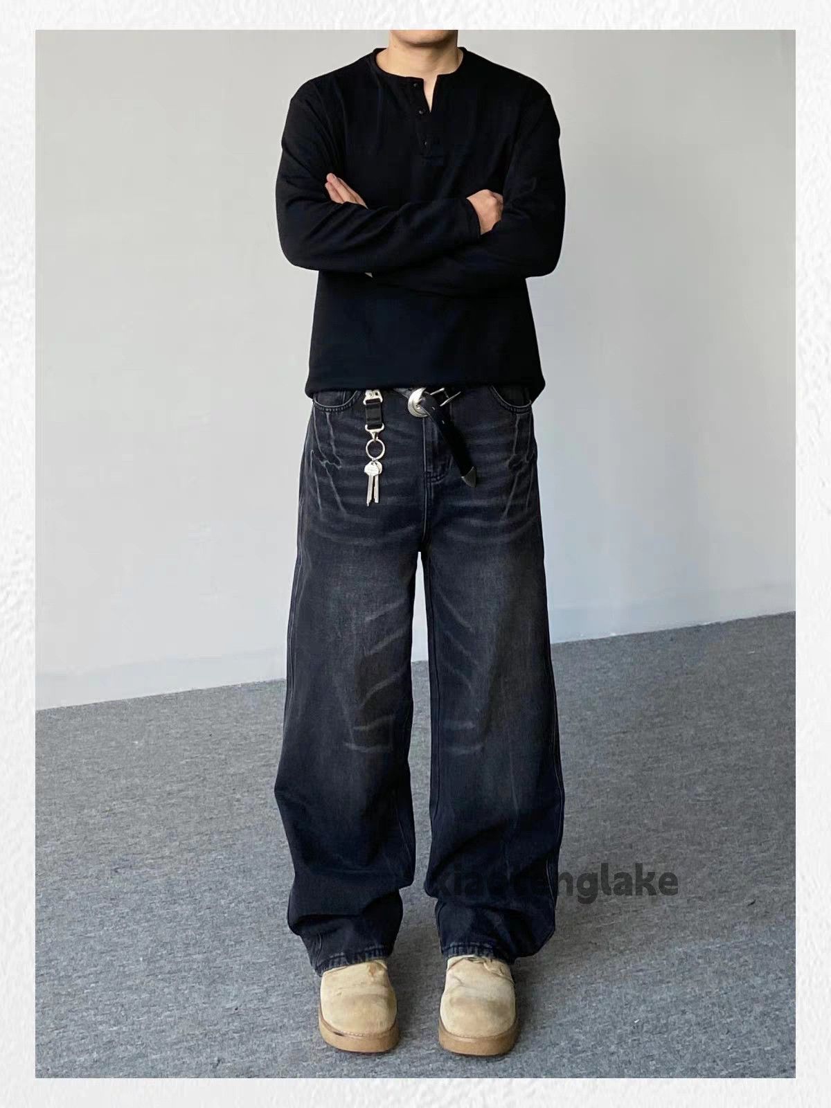 Jean zx faded distressed wide Leg flared opium y2k jeans | Grailed