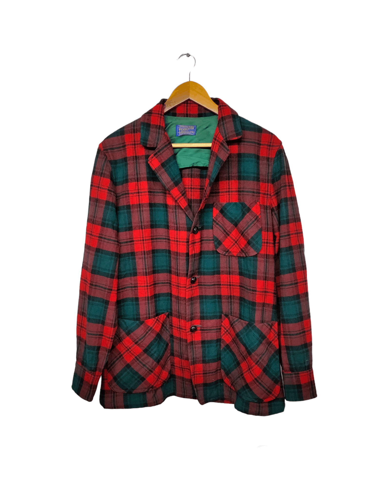 image of Pendleton Check Wool Jacket in Mix, Men's (Size Small)