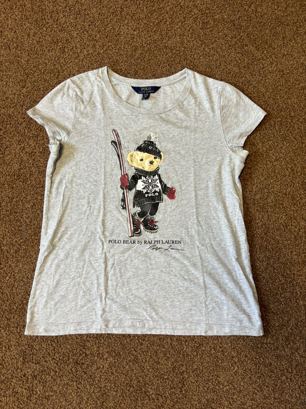 Japanese Brand × Polo Ralph Lauren Y2k Polo Ralph Lauren 'Polo Bear' Tee Size S / US 4 / IT 40 - 1 Thumbnail