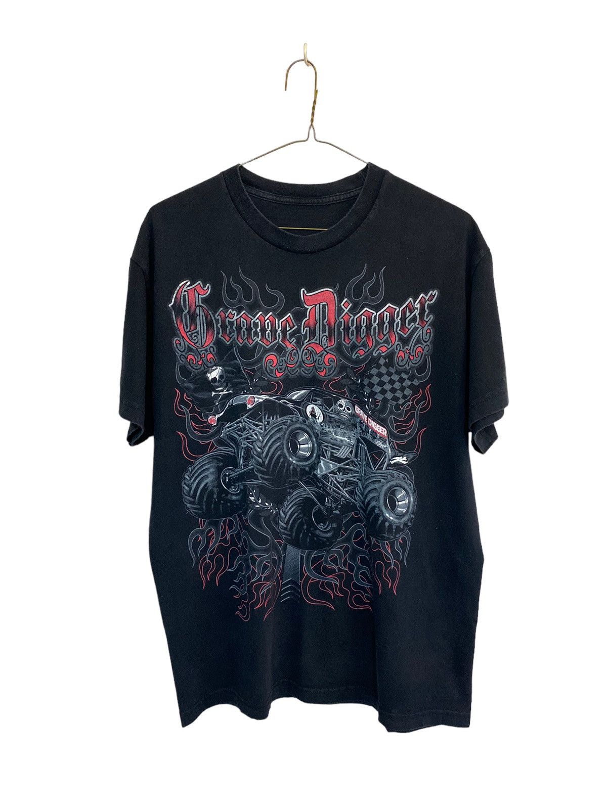 NASCAR × Vintage Y2K Grave Digger Monster Truck Graphic Tee Size US L / EU 52-54 / 3 - 1 Thumbnail
