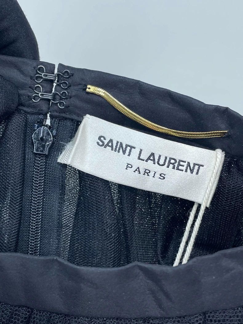 Saint Laurent Paris Saint Laurent Paris size 34 Black mesh fluffy skirt Size 42" / US 20 - 5 Thumbnail