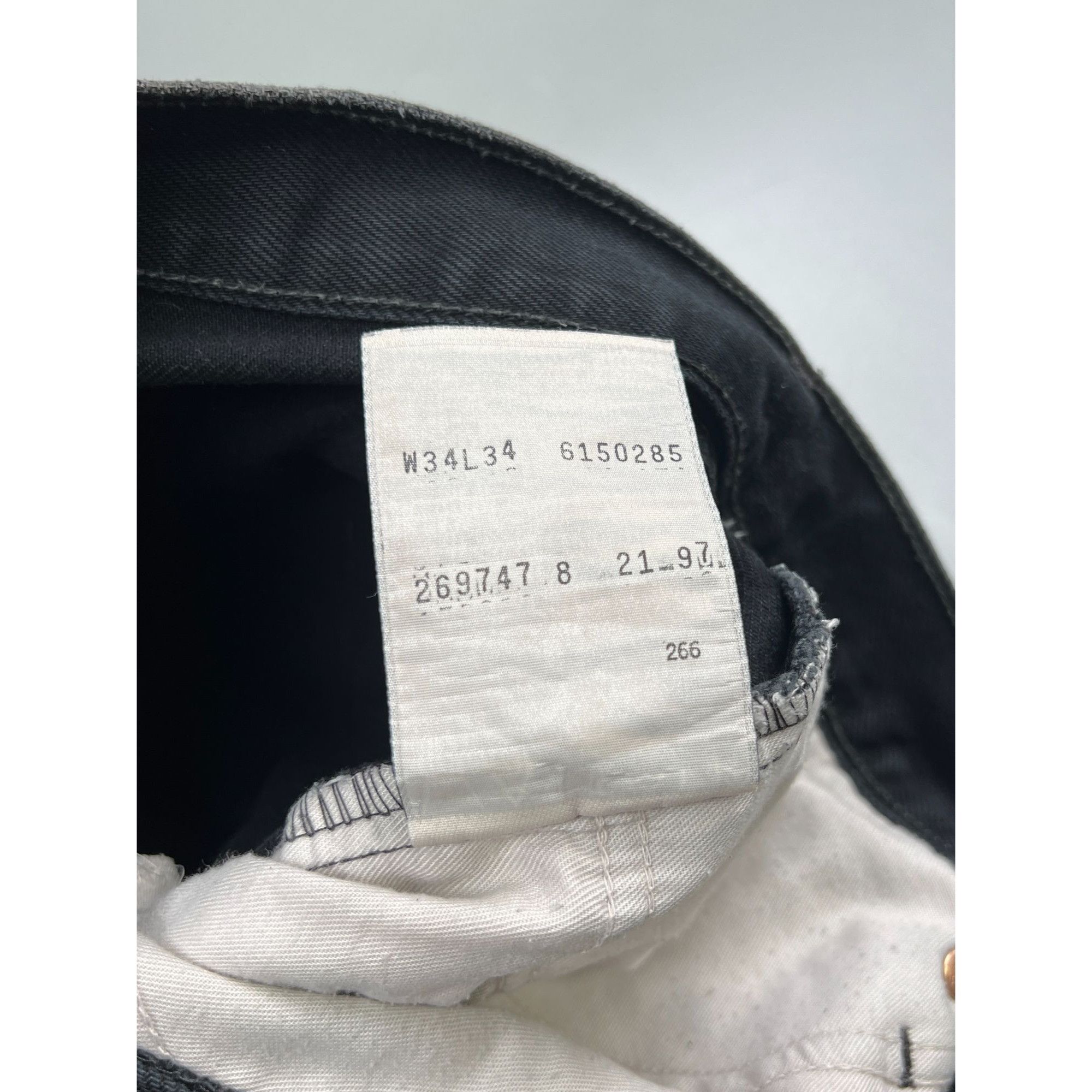 Levi's RARE Levi’s 615 Orange Tab Factory Error (Y0784) Size US 34 / EU 50 - 9 Thumbnail