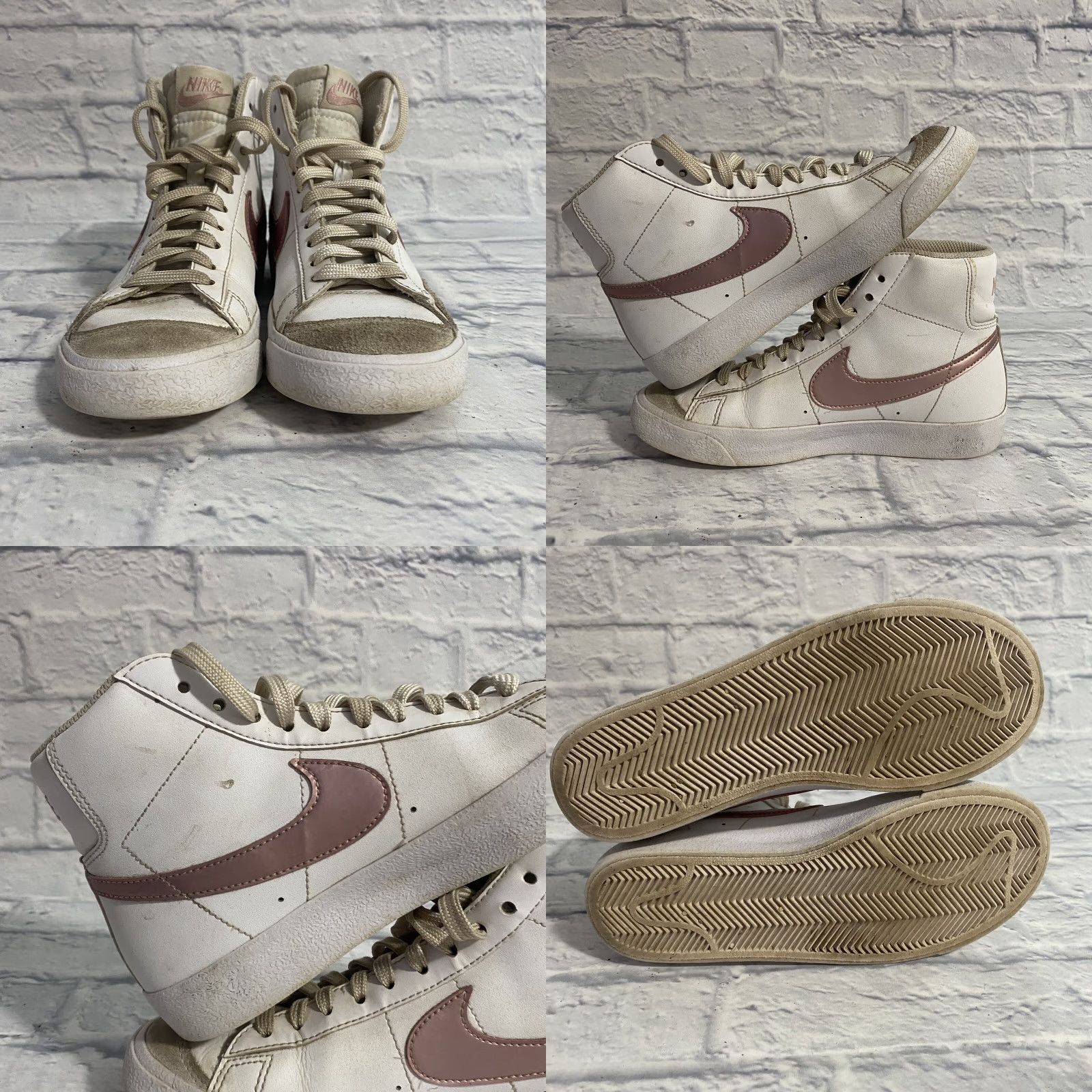 Nike Nike Blazer Mid 77 GS White Pink Glaze Shoes Womens 5.5 DA4086-105 Size S / US 4 / IT 40 - 8 Thumbnail