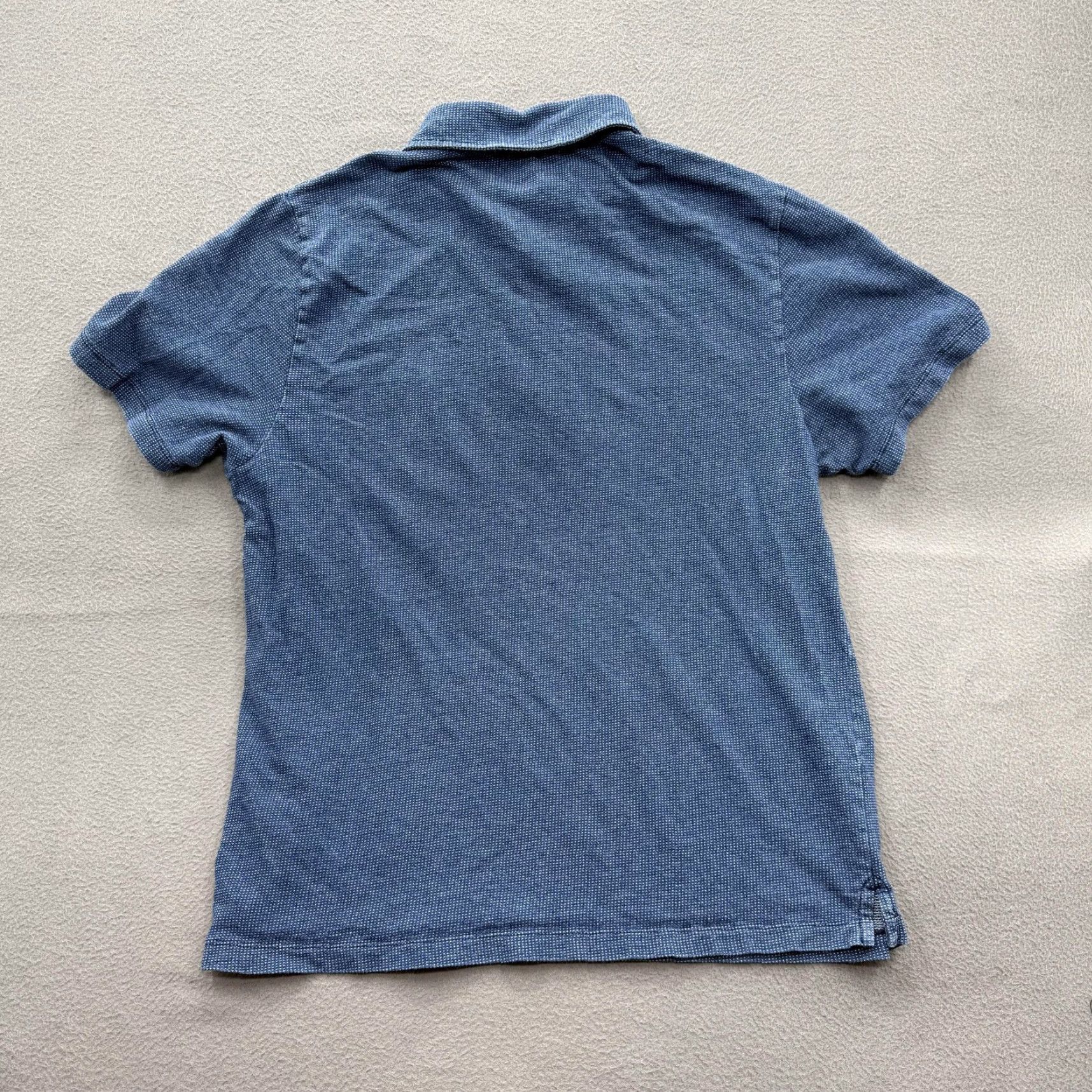Vineyard Vines Vineyard Vines Polo Shirt Mens M Blue Textured Cotton Pocket Casual Golf Size US M / EU 48-50 / 2 - 2 Thumbnail