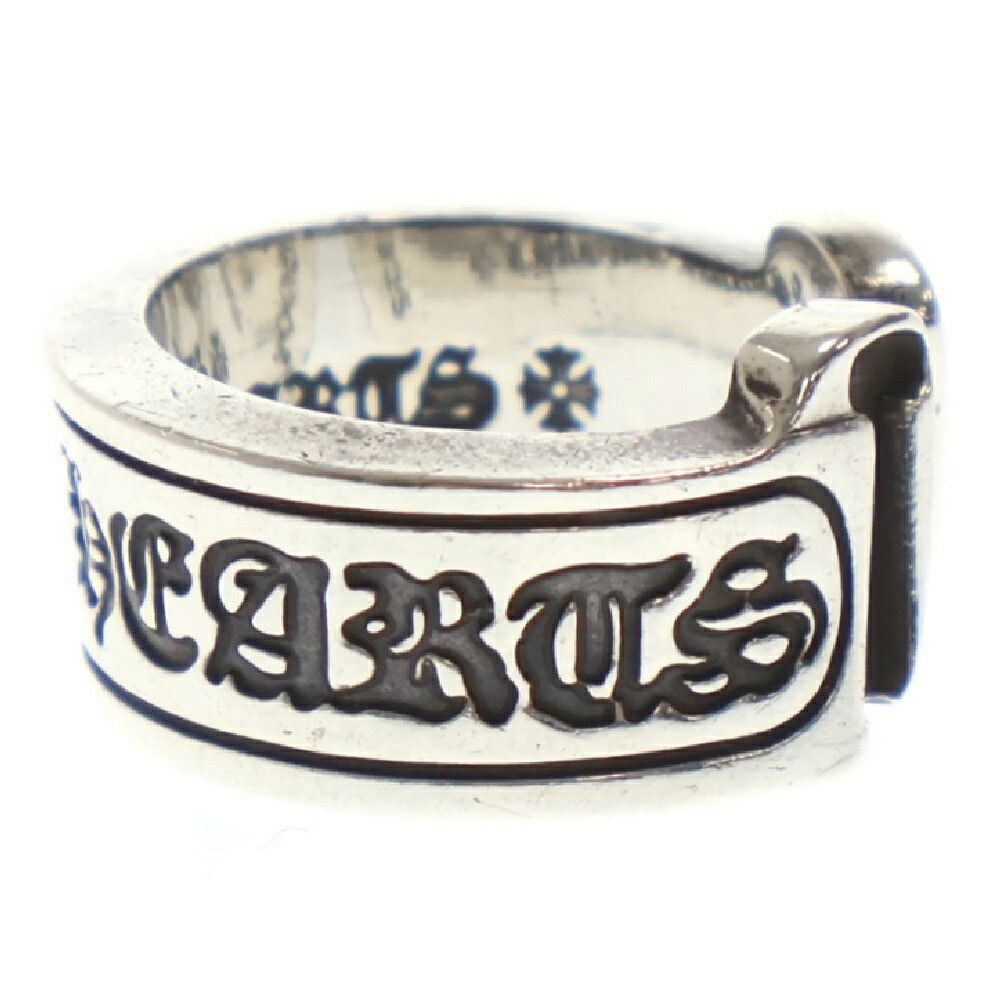 Chrome Hearts CHROME HEARTS LARGE SCROLL LABEL RING SILVER Size ONE SIZE - 5 Thumbnail