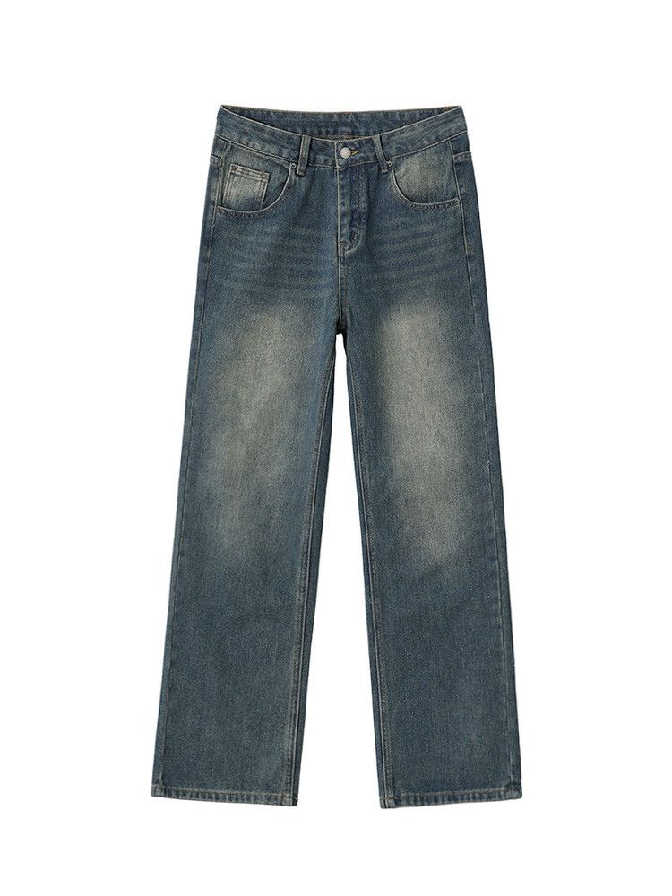 Japanese Brand × Jean Retro straight leg loose wide leg jeans Size US 32 / EU 48 - 4 Thumbnail