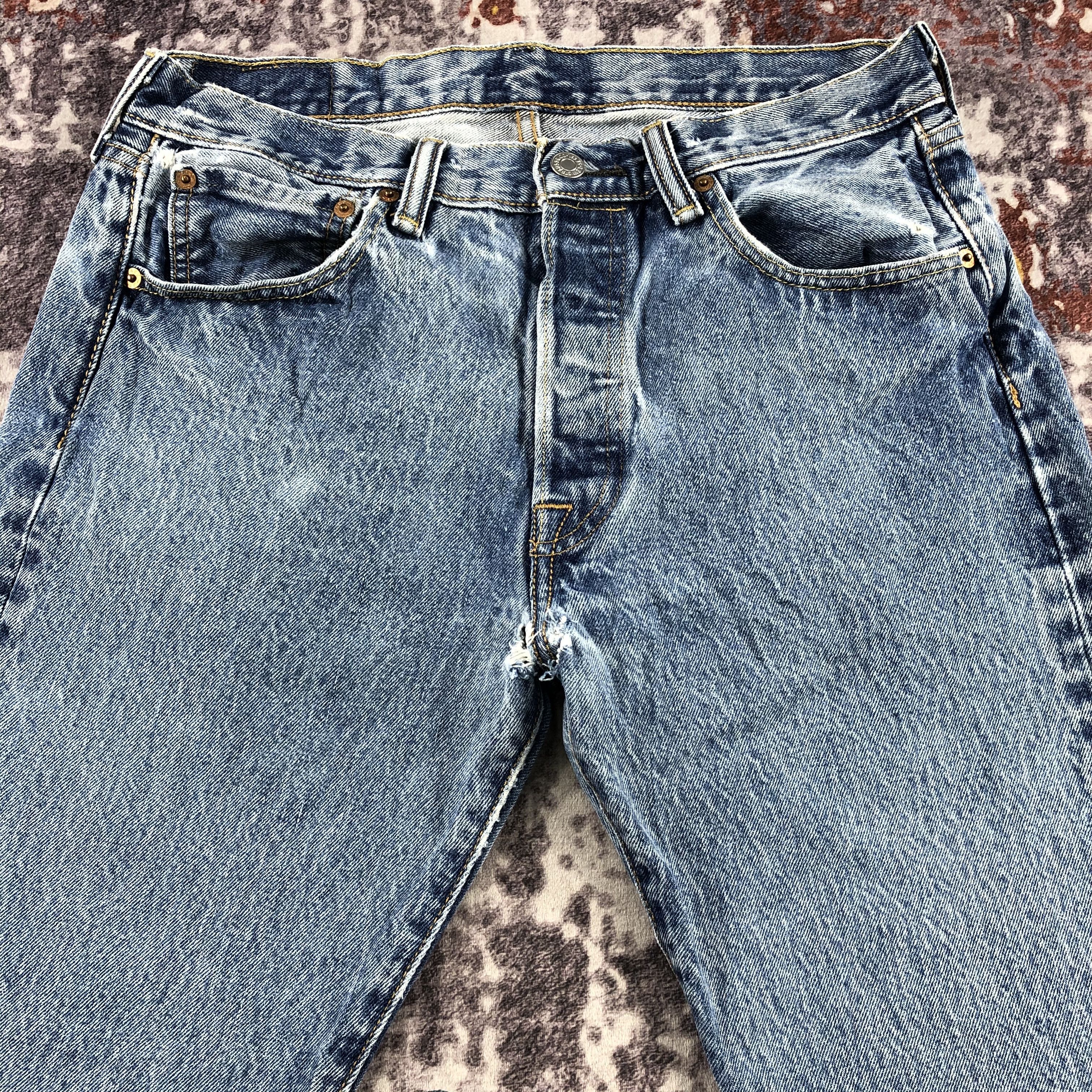 Levi's Vintage Blue Wash Levis 501 Jeans-JM3024 Size US 32 / EU 48 - 3 Thumbnail