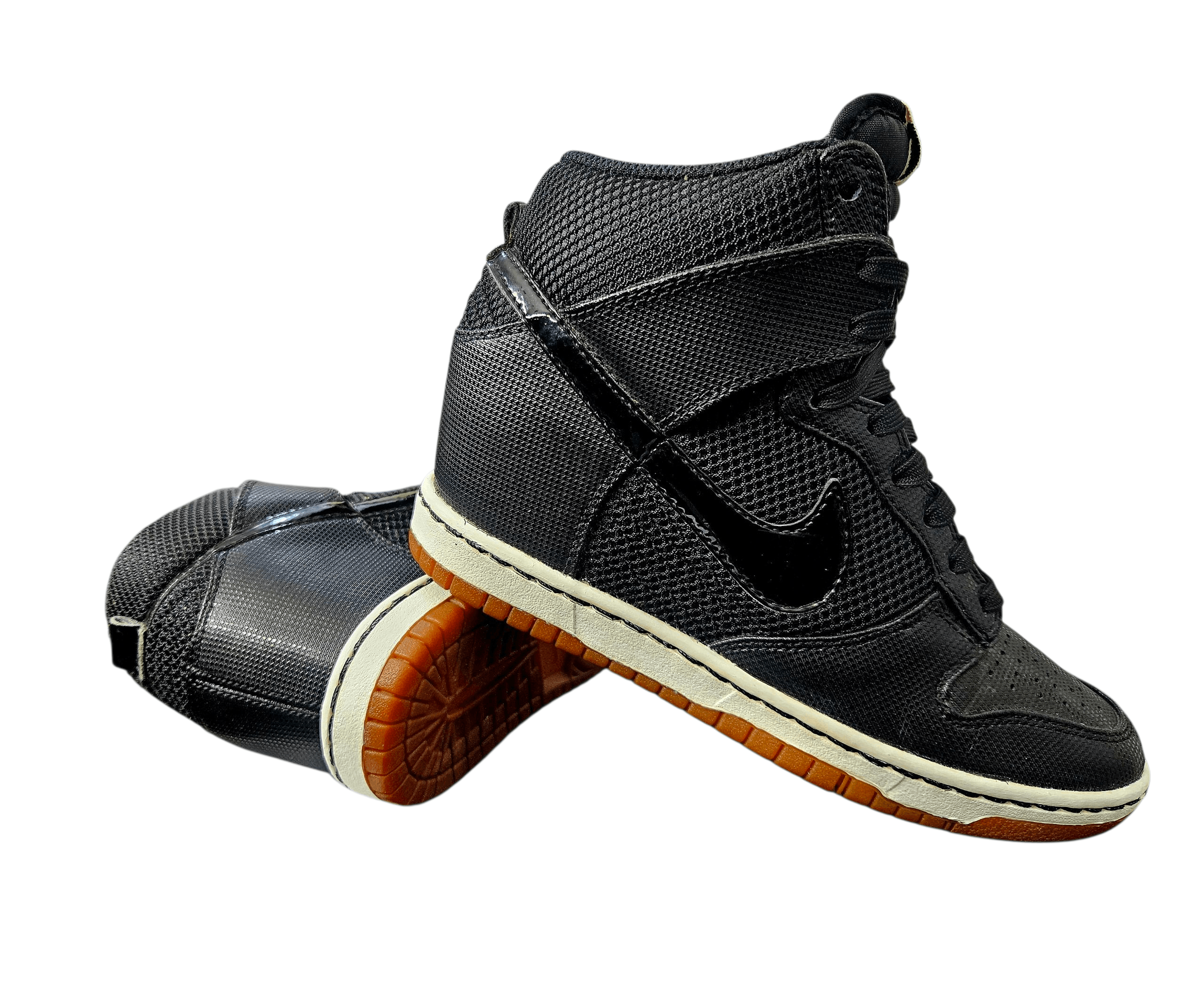 Nike 2012 NIKE DUNK SKY HI ESSENTIAL Wedge "Black Sail" Size US 6.5 / IT 36.5 - 1 Thumbnail