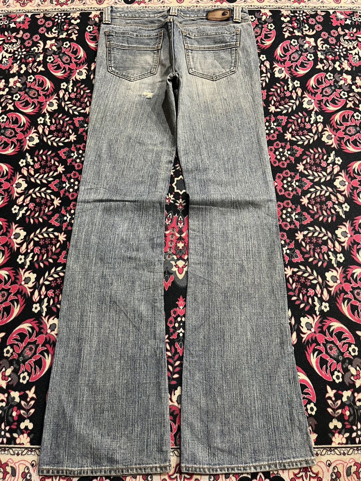 Japanese Brand Vintage Japanese Brand Brappers Grey Washed Flare Jeans Size 28" / US 6 / IT 42 - 2 Thumbnail
