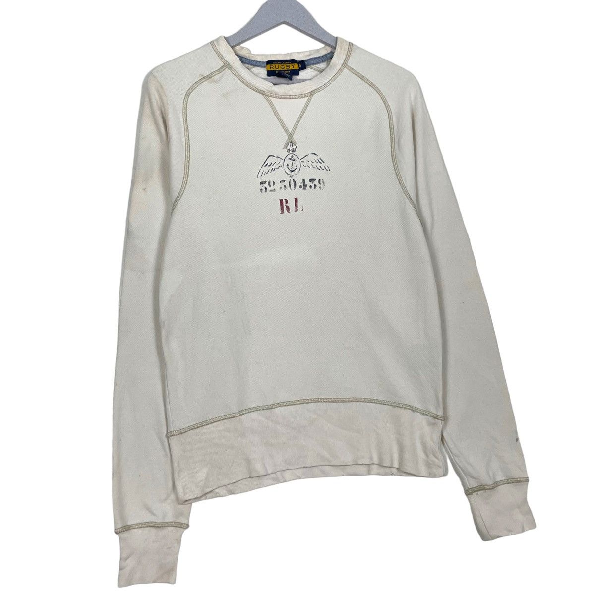 Polo Ralph Lauren × Ralph Lauren 💥RALPH LAUREN POLO RUGBY CREWNECK SWEATSHIRT Size US S / EU 44-46 / 1 - 3 Thumbnail