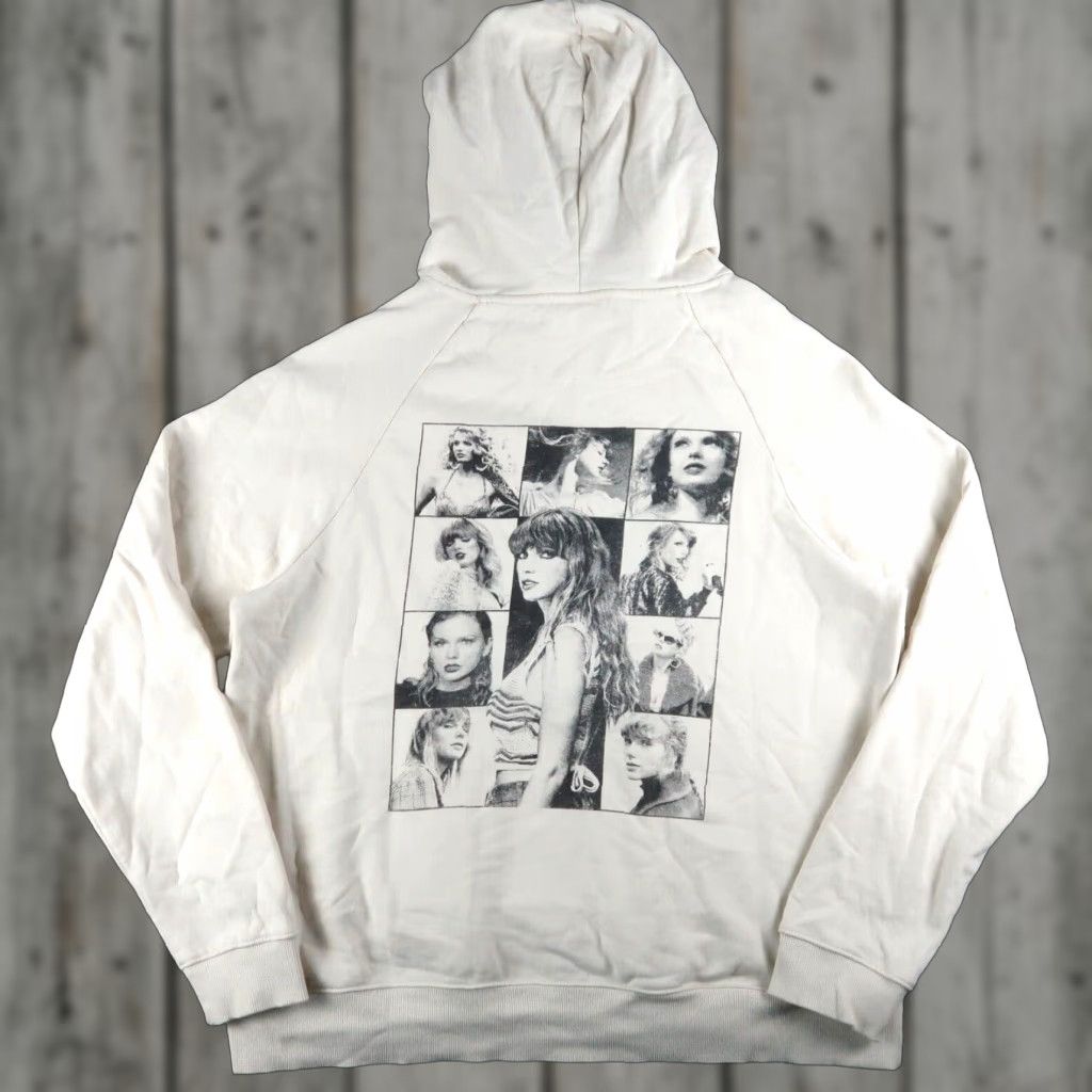 Vintage Taylor Swift The Eras Tour Exclusive Cream Sweatshirt Hoodie Women Size L Large Womens Size L / US 10 / IT 46 - 1 Thumbnail