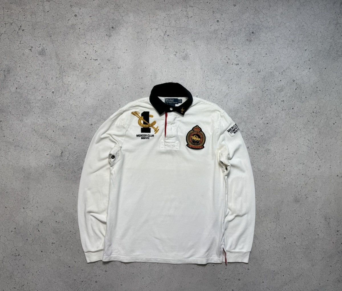 Polo Ralph Lauren Polo Ralph Lauren Rugby Sweatshirt Mercer #1 Vintage Size US M / EU 48-50 / 2 - 1 Thumbnail