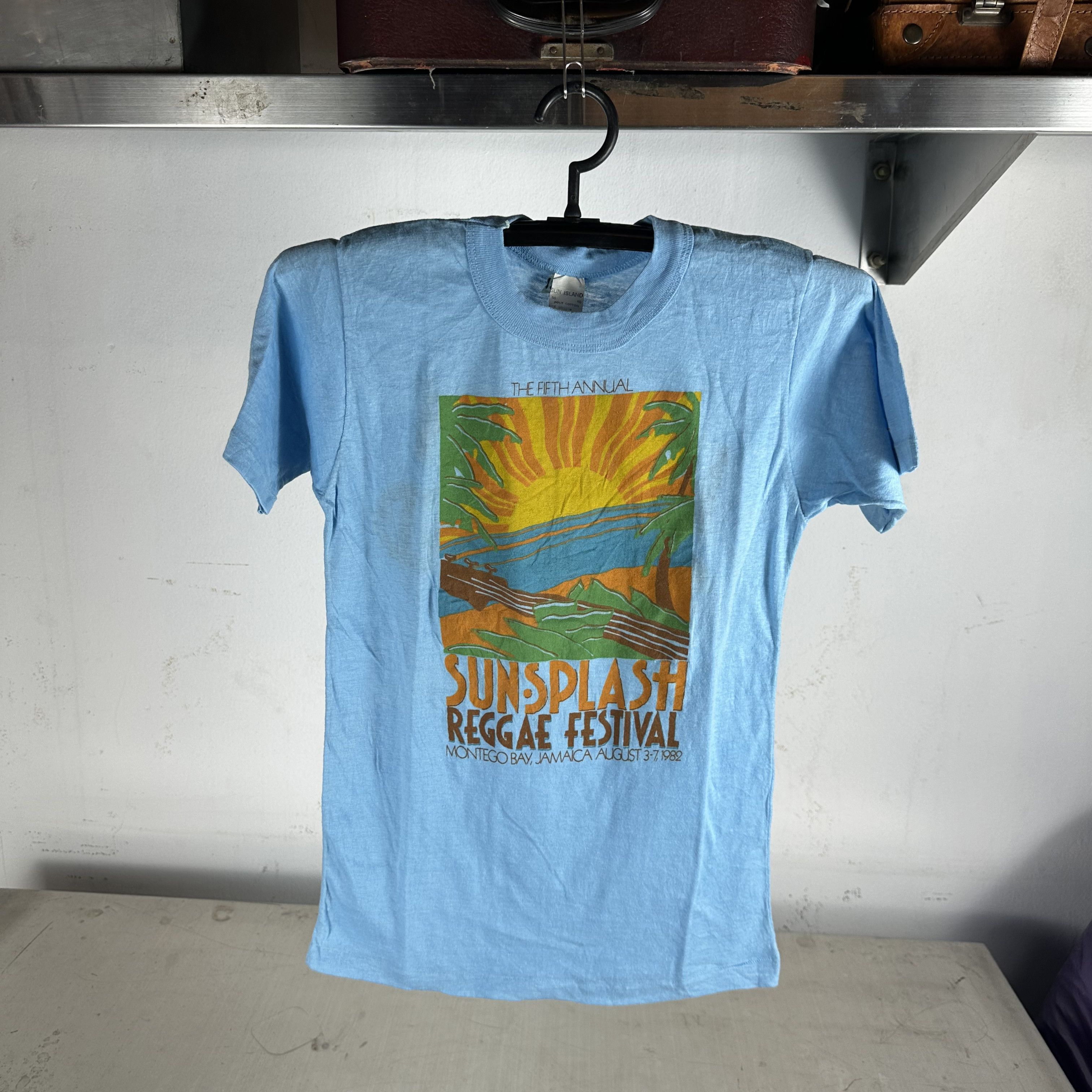 Vintage 1982 Sunsplash Reggae Festival Lets Get Splashed T-shirt Size US XS / EU 42 / 0 - 1 Thumbnail