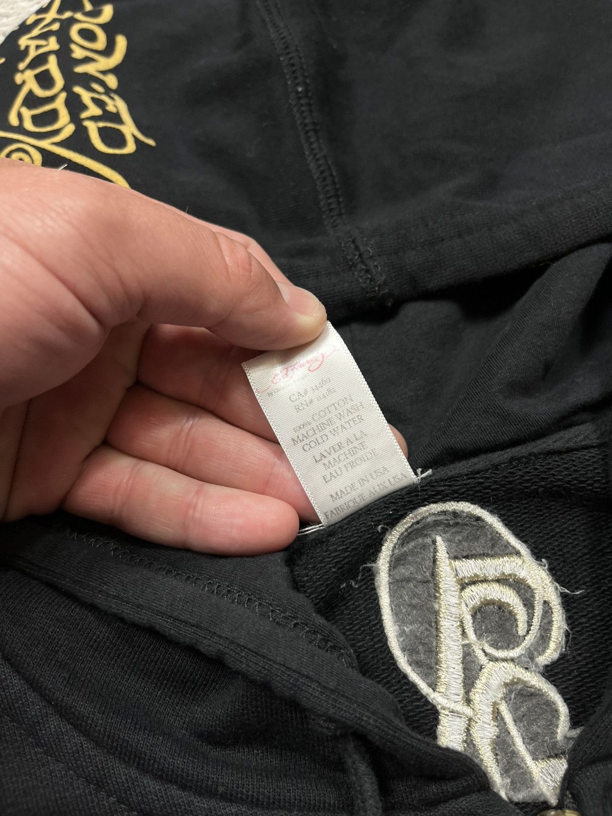 Ed Hardy Ed Hardy XL Zip Hoodie Made in USA with Embroidered Logos Size US XL / EU 56 / 4 - 8 Thumbnail