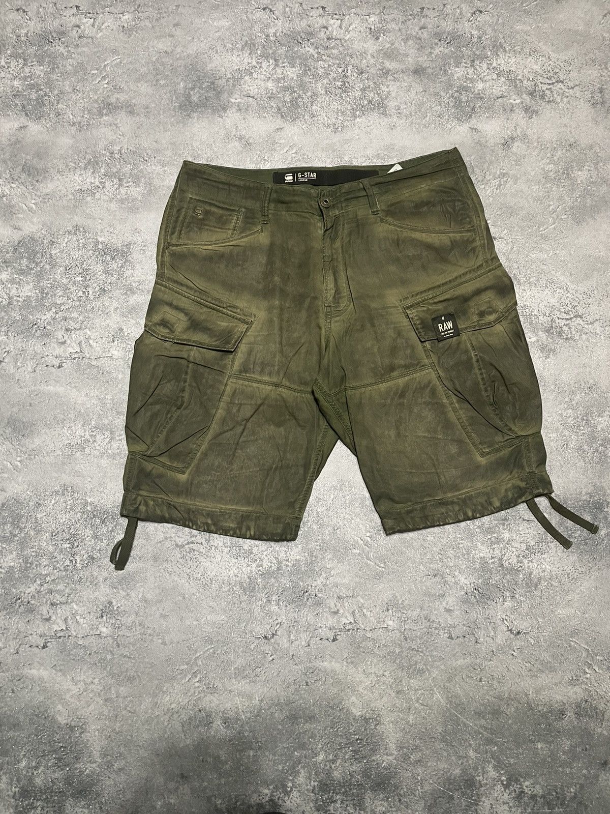G-Star × Vintage Vintage Shorts G-star raw faded olive Size US 34 / EU 50 - 1 Thumbnail