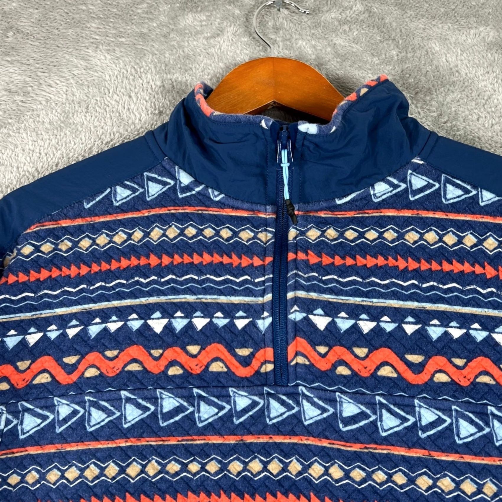 Chubbies Chubbies Jacket Fleece Pullover Womens Large Aztec 1/4 Zip Retro Cozy Colorful Size L / US 10 / IT 46 - 5 Thumbnail