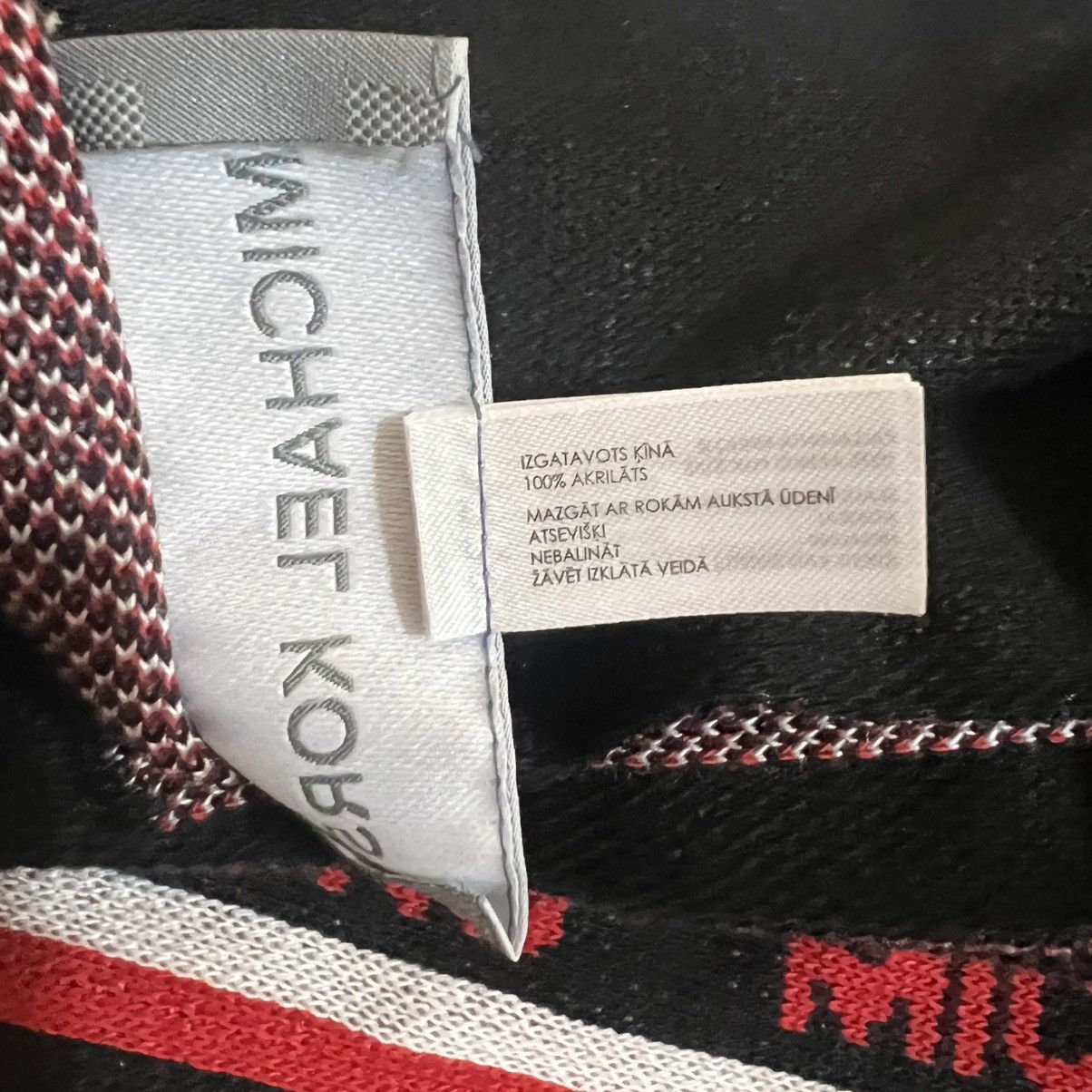 Michael Kors Michael Kors Black and Red Logo Scarf Size ONE SIZE - 2 Thumbnail