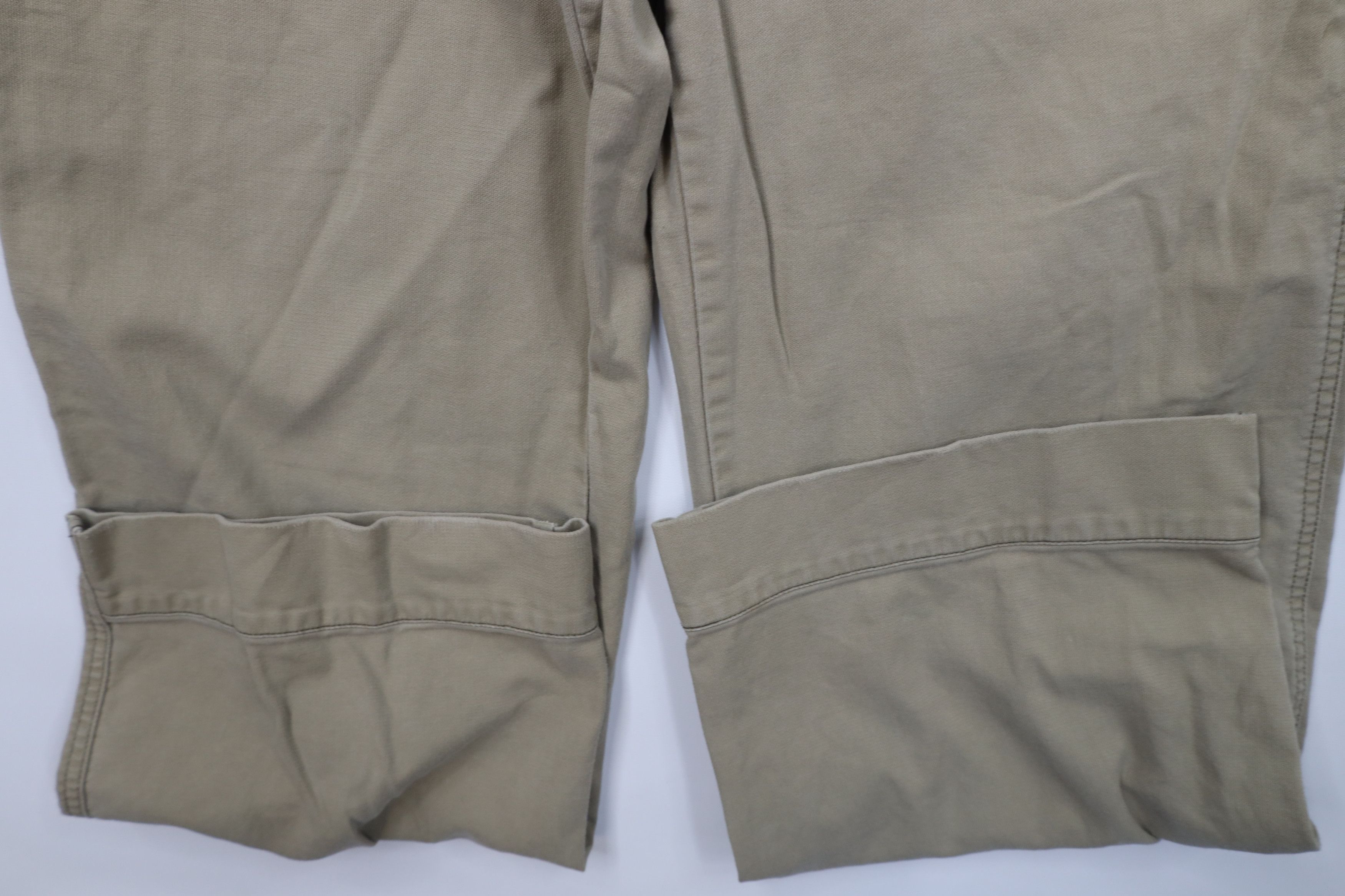Express Vintage Y2K Express Baggy Fit Wide Leg Dungaree Pants Beige Size US 34 / EU 50 - 7 Thumbnail
