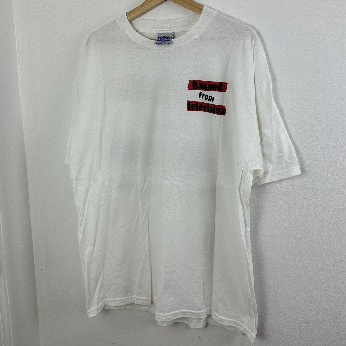 Vintage Vintage Banned From Television T Shirt Size US XL / EU 56 / 4 - 4 Thumbnail