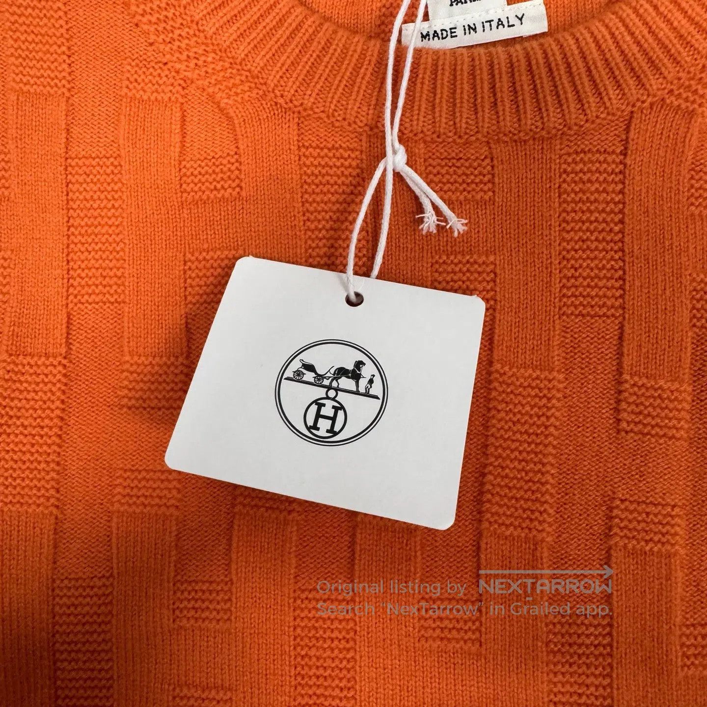 Hermes Hermes Large H-pattern jacquard round-neck knit sweater| Size S / US 4 / IT 40 - 4 Thumbnail