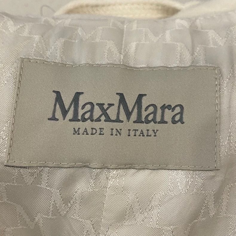 Max Mara Max Mara White 101801 Cashmere Coat Size S / US 4 / IT 40 - 4 Thumbnail