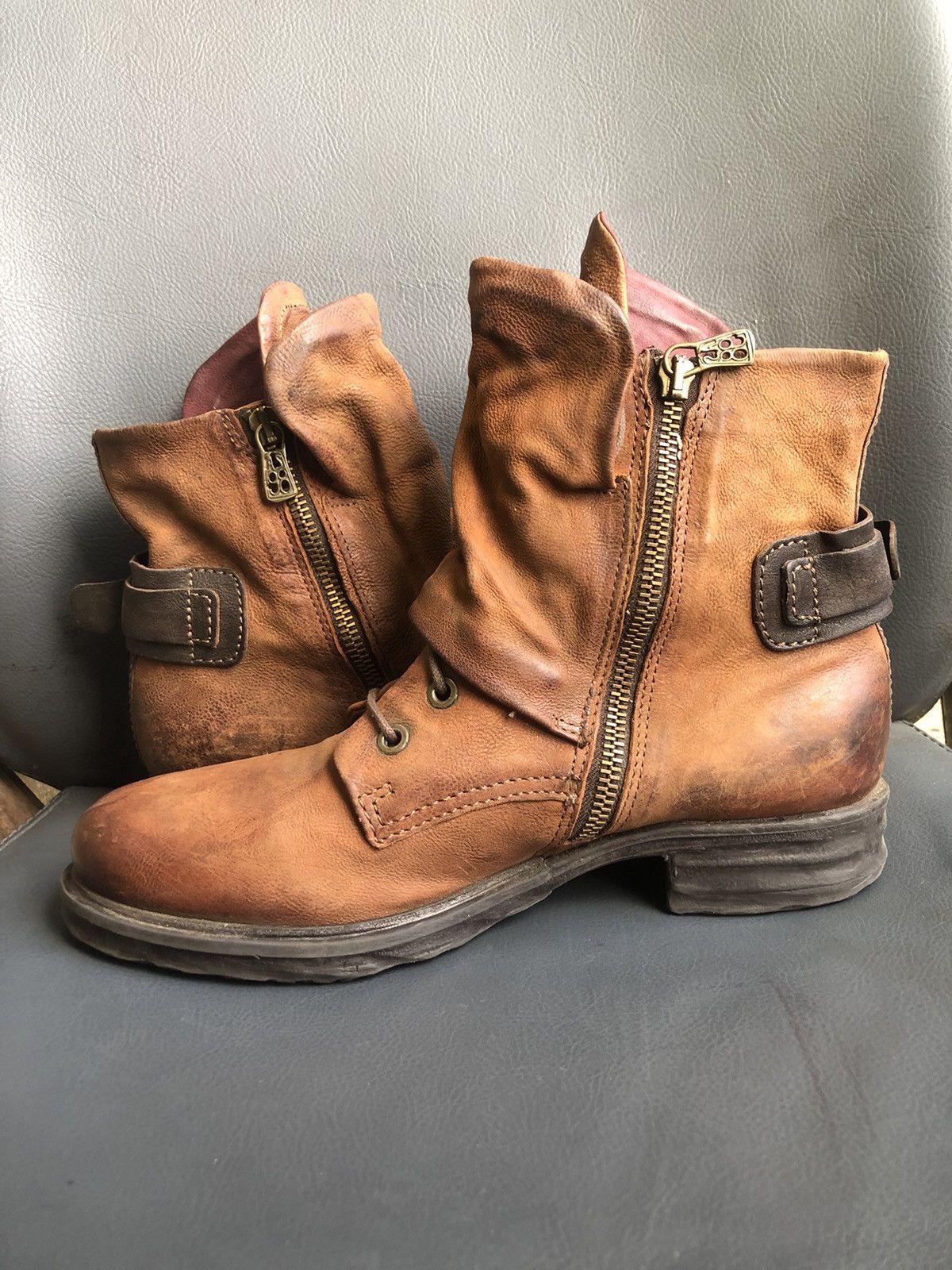 A.S.98 A.S 98 Brown Calfskin Leather Women’s Boots Size 39 Size US 9 / IT 39 - 6 Thumbnail