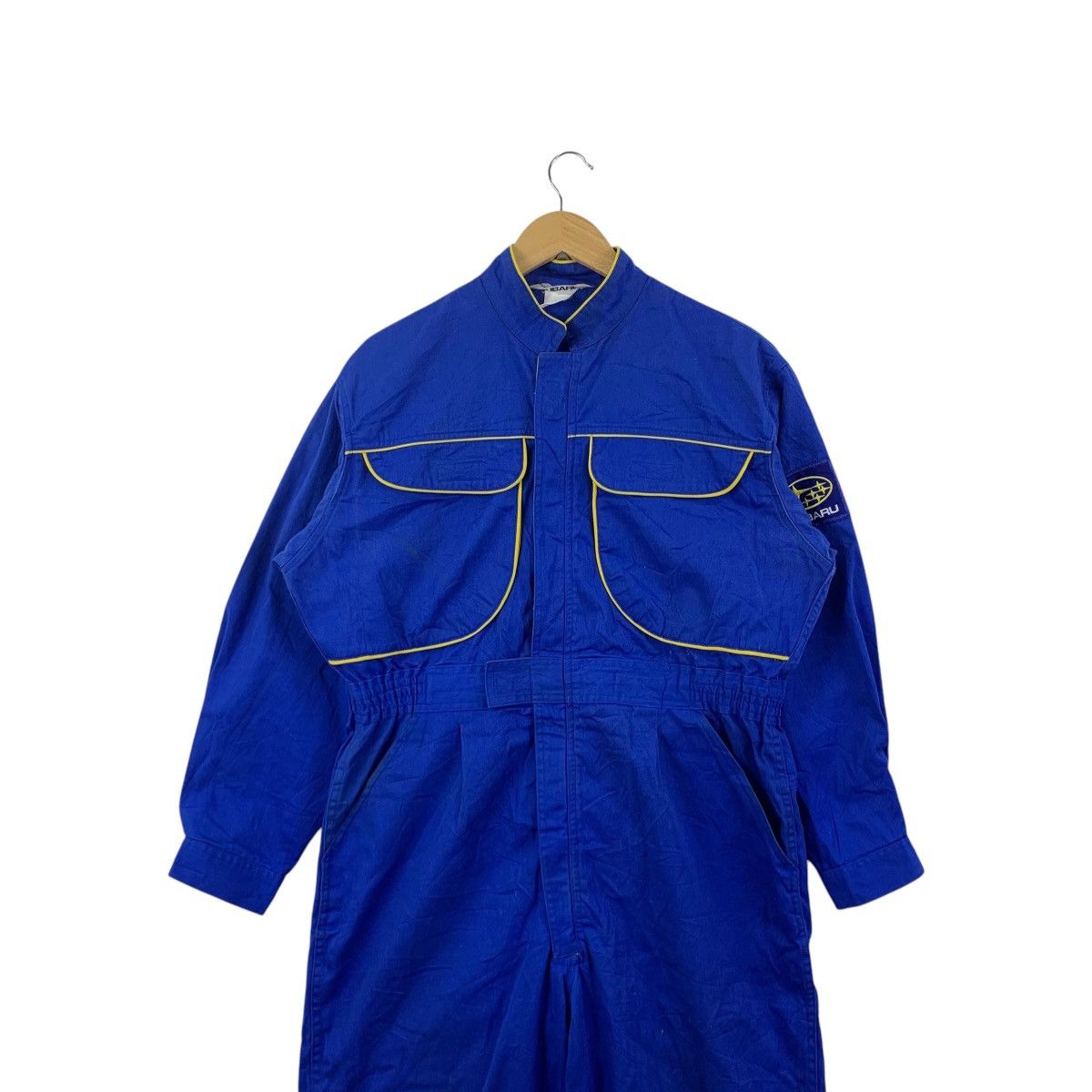 Vintage Vintage SUBARU Racing Blue Overall Coverall Worker Mechanic Size US 26 / EU 42 - 2 Thumbnail