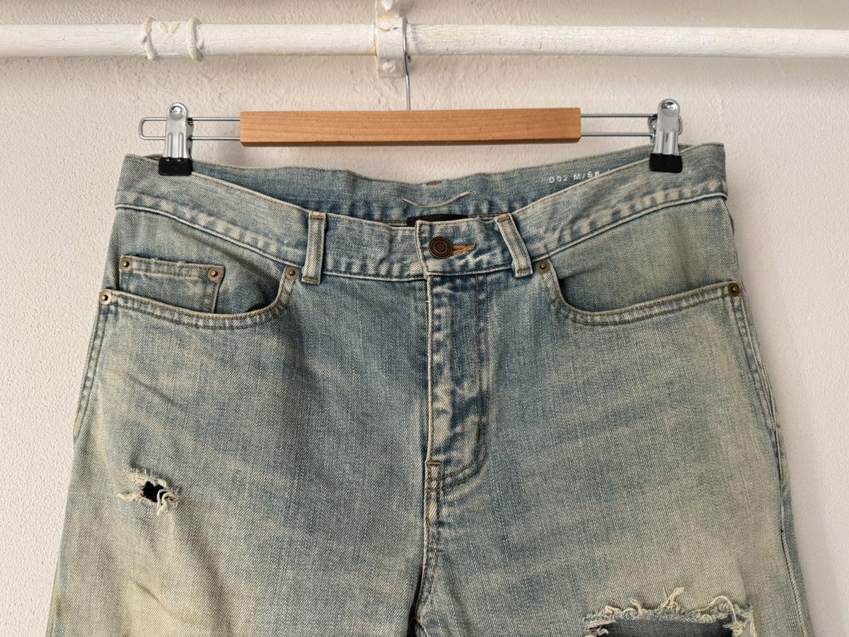Saint Laurent Paris Distressed Skinny Jeans in Faded Indigo Size US 32 / EU 48 - 3 Thumbnail