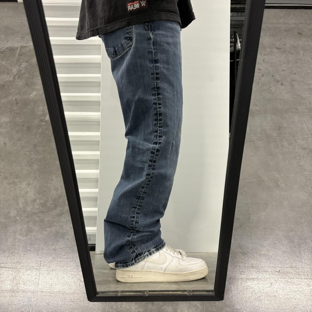 Lucky Brand Crazy Vintage Y2K/2000s Baggy Lucky Brand Dark Wash Denim Jeans! Size US 36 / EU 52 - 2 Thumbnail