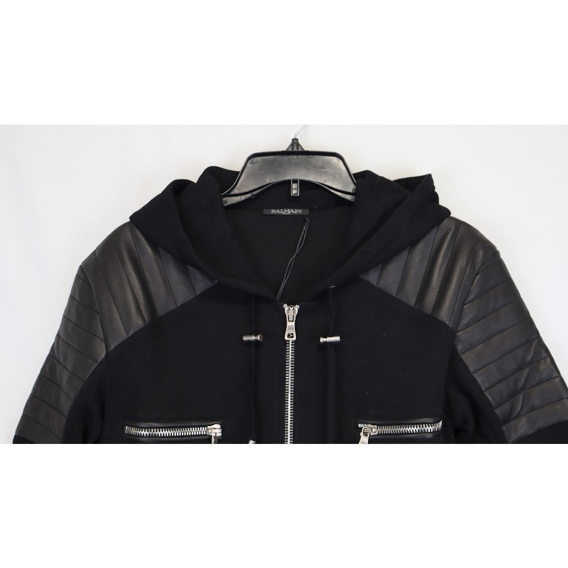 Balmain o1rshd1 Men's Hoodie Sweater in Black Size US S / EU 44-46 / 1 - 3 Thumbnail