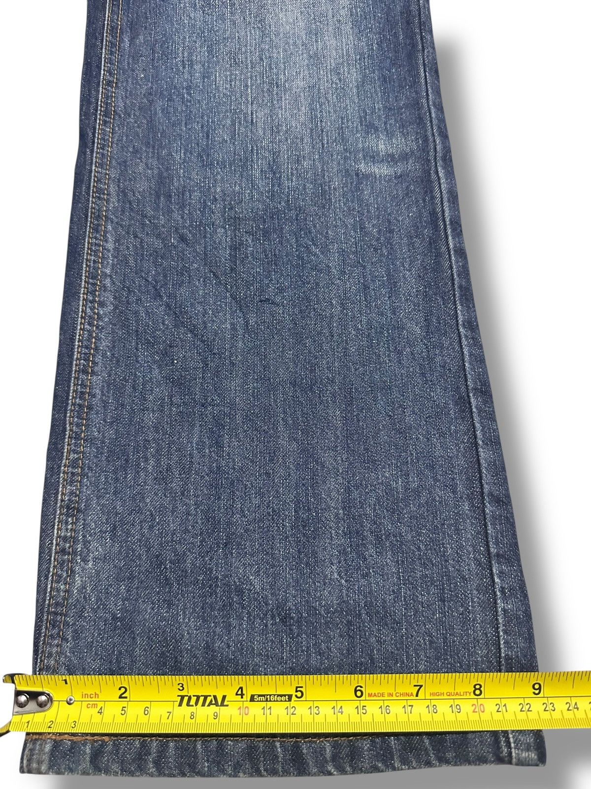 Japanese Brand × Le Grande Bleu (L.G.B.) Kissmark Distressed Jeans With Wideleg and Faded Wash Size US 32 / EU 48 - 16 Thumbnail