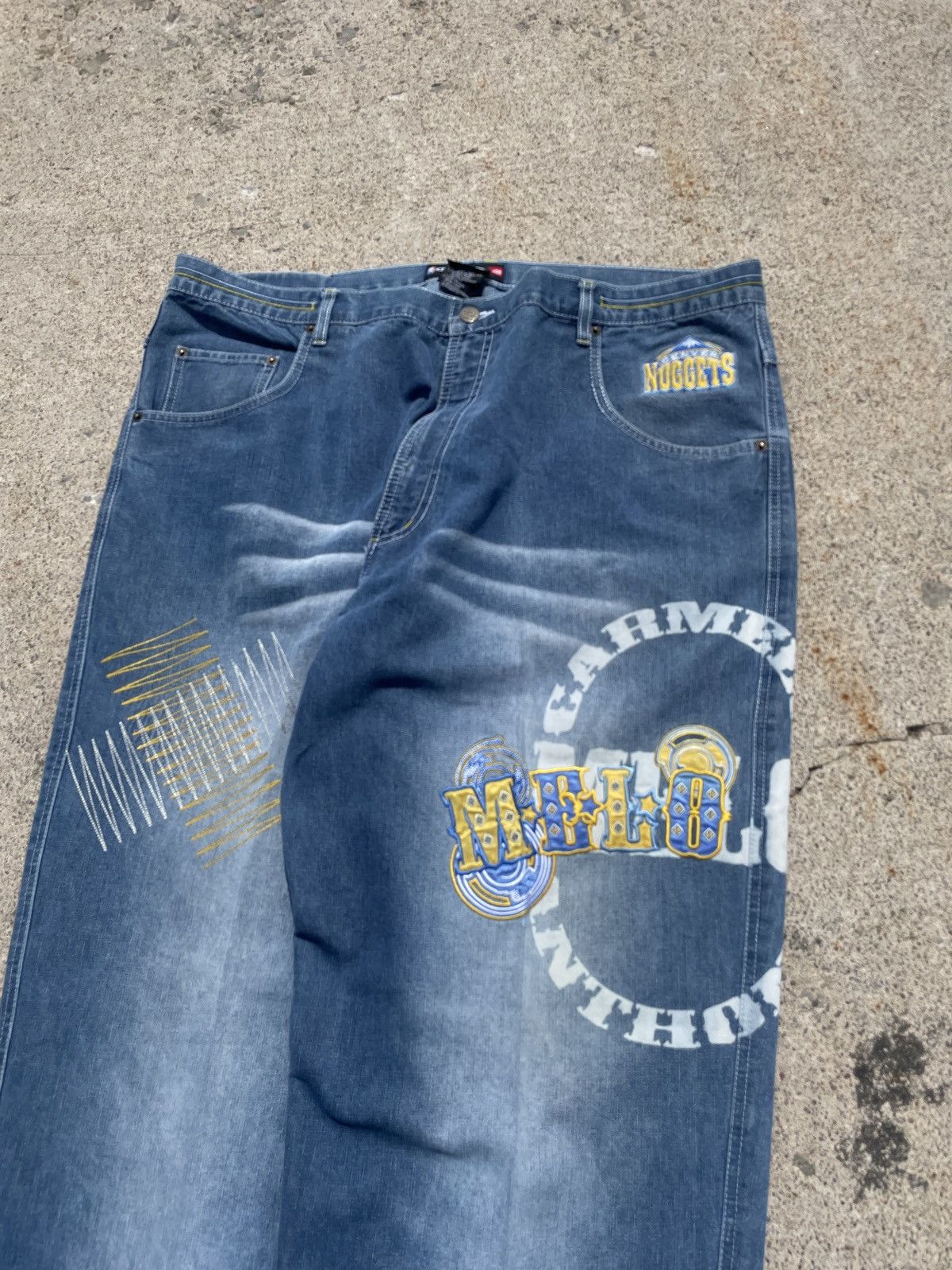 NBA Carmelo Anthony Denver Nuggets Baggy Denim Size US 42 / EU 58 - 4 Thumbnail