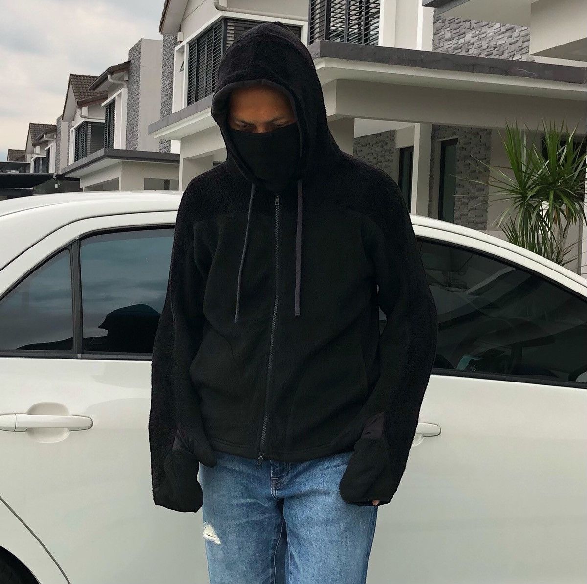 Yohji Yamamoto Yohji Yamamoto by Gomme Ninja Glove Fleece Zip Hoodie Jacket Size US M / EU 48-50 / 2 - 4 Thumbnail