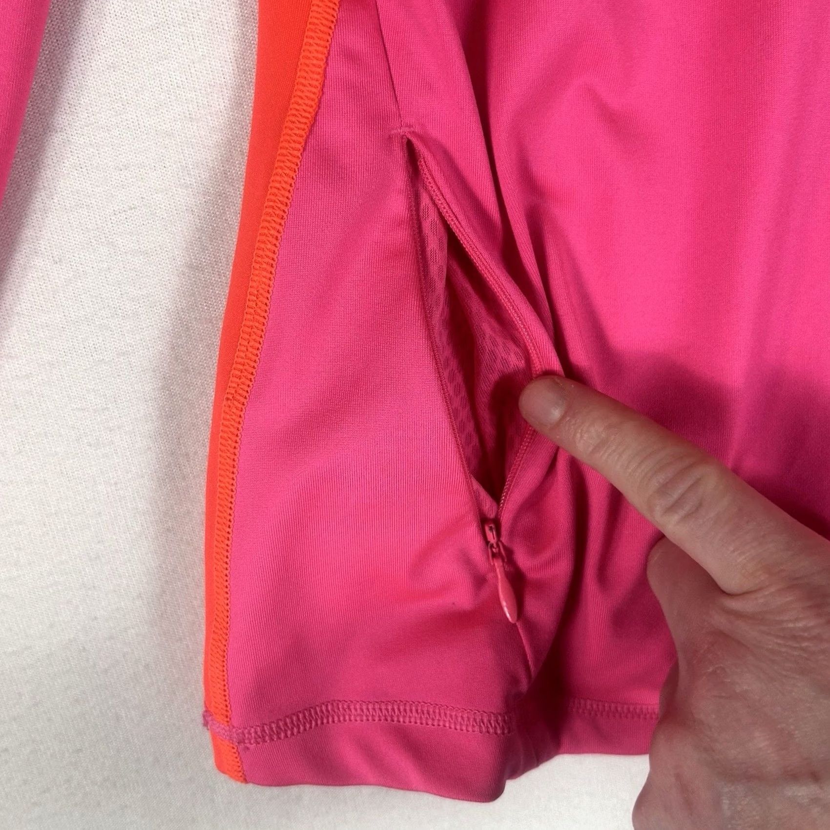 Adidas Adidas Climalite 1/4 Zip Running Shirt Womens Small Pullover Top Pink Thumbholes Size S / US 4 / IT 40 - 5 Thumbnail
