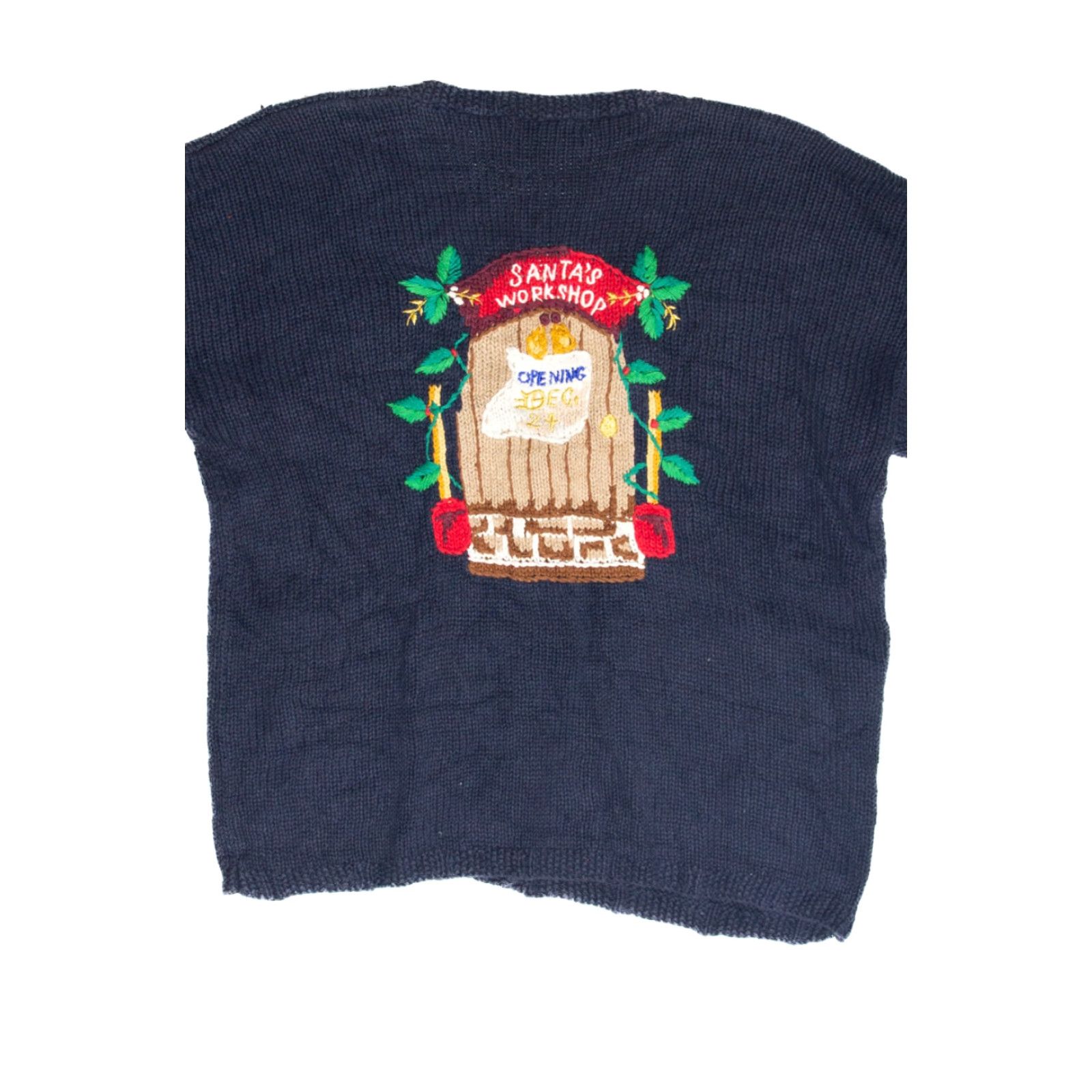 Vintage VINTAGE Lauren Hansen Blue Cardigan Ugly Christmas Ragstock Size M / US 6-8 / IT 42-44 - 3 Thumbnail