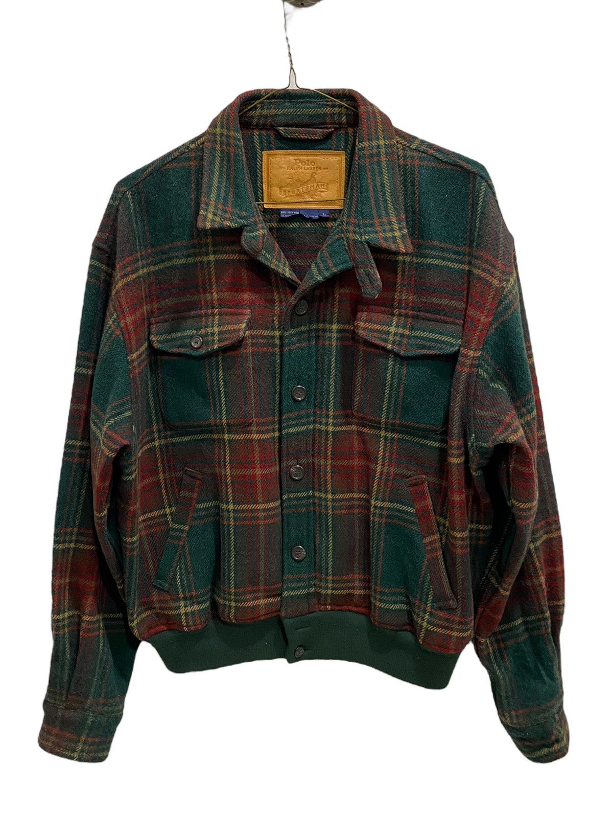 Vtg Lauren shops Ralph Lauren Plaid Flannel Shacket Work Shirt, Size L