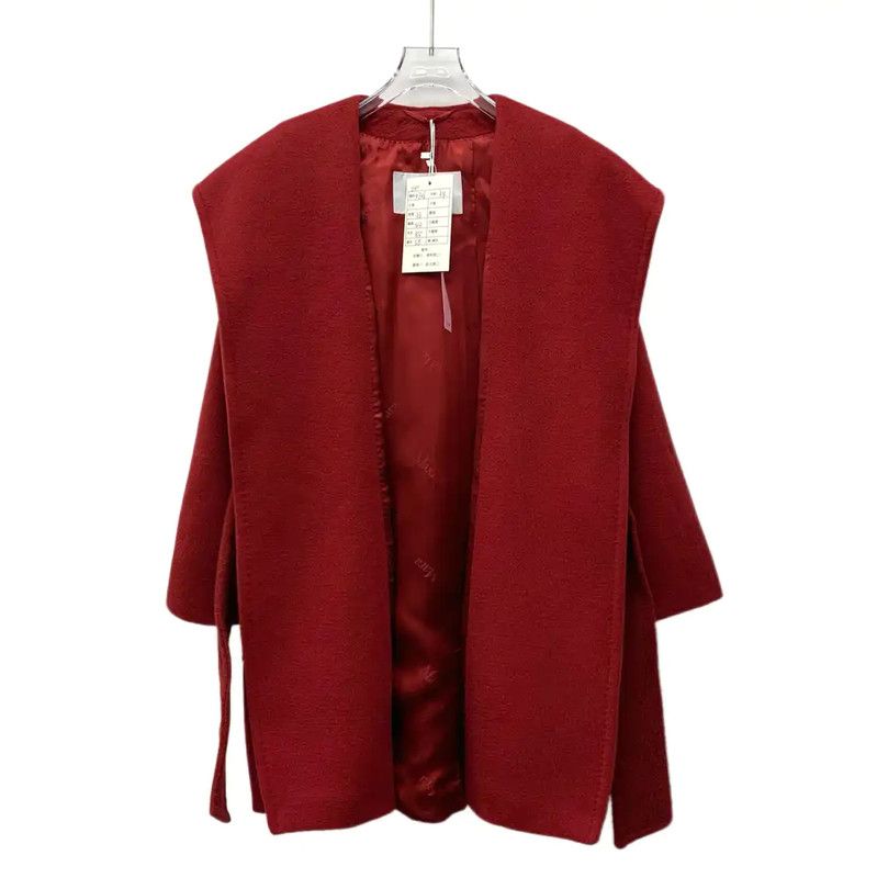 Max Mara MaxMara Stylish Red Women's Coat 0089 Size XXS / US 00 / IT 34 - 1 Thumbnail
