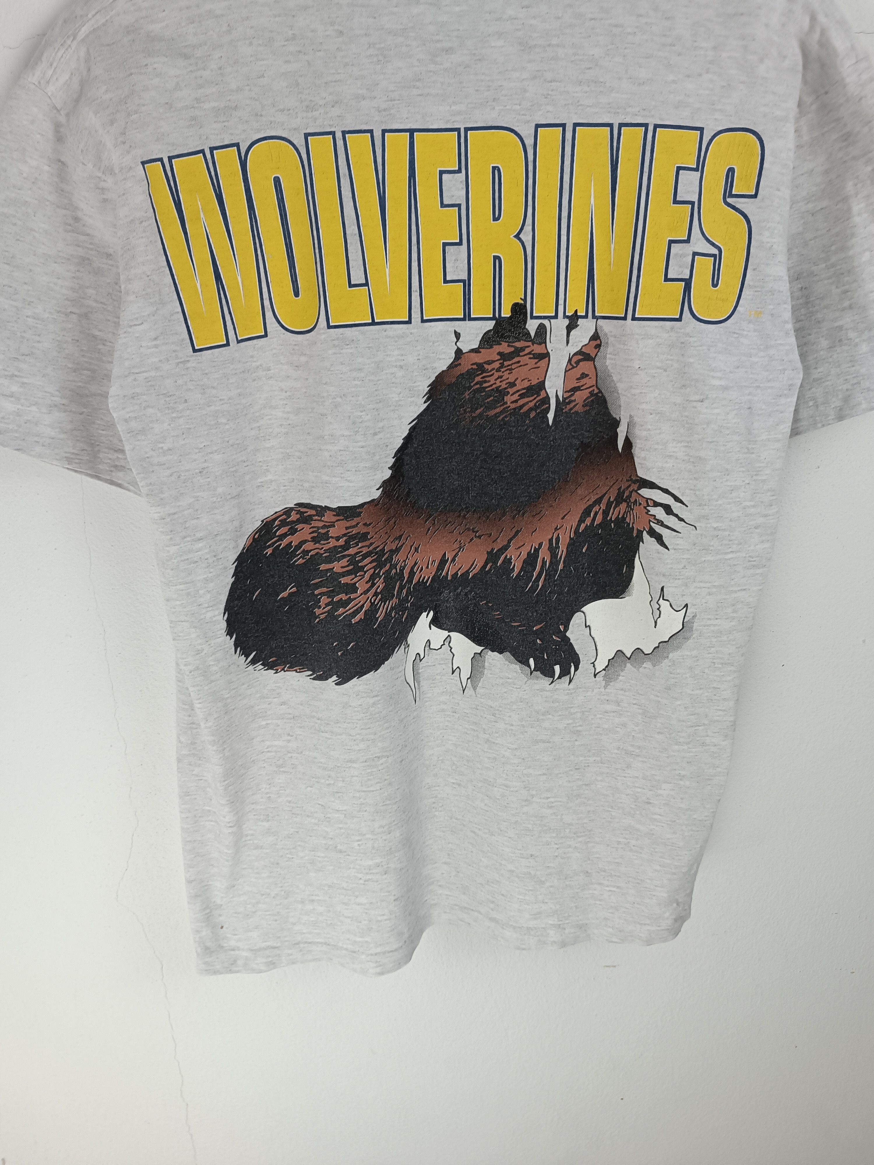 NFL VINTAGE 90'S MICHIGAN WOLVERINE BACKHIT TEE Size US M / EU 48-50 / 2 - 10 Thumbnail