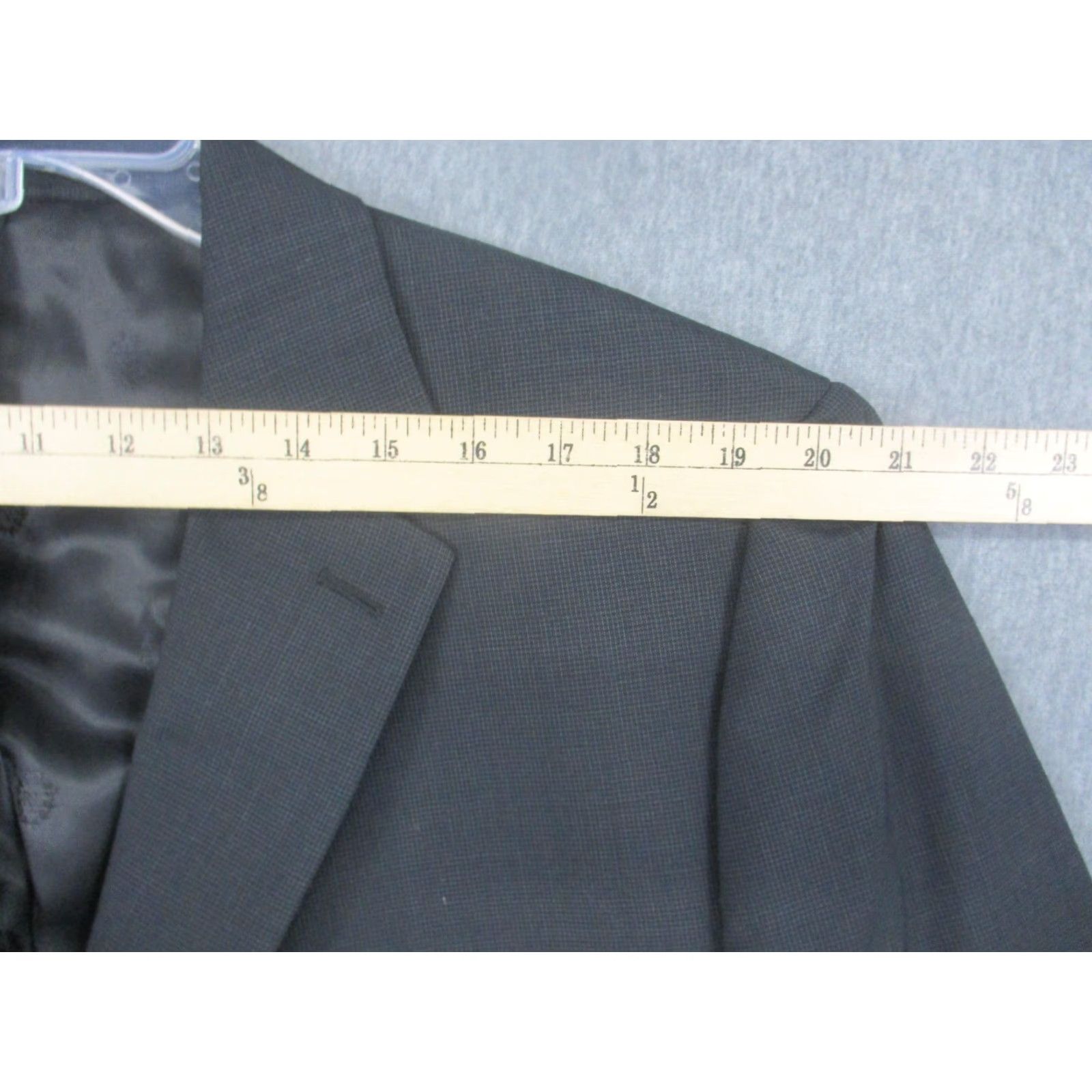 Ralph Lauren Lauren Ralph Lauren Suit Jacket Mens 46R Gray Check Two Button Notch Lapel Size 46R - 6 Thumbnail