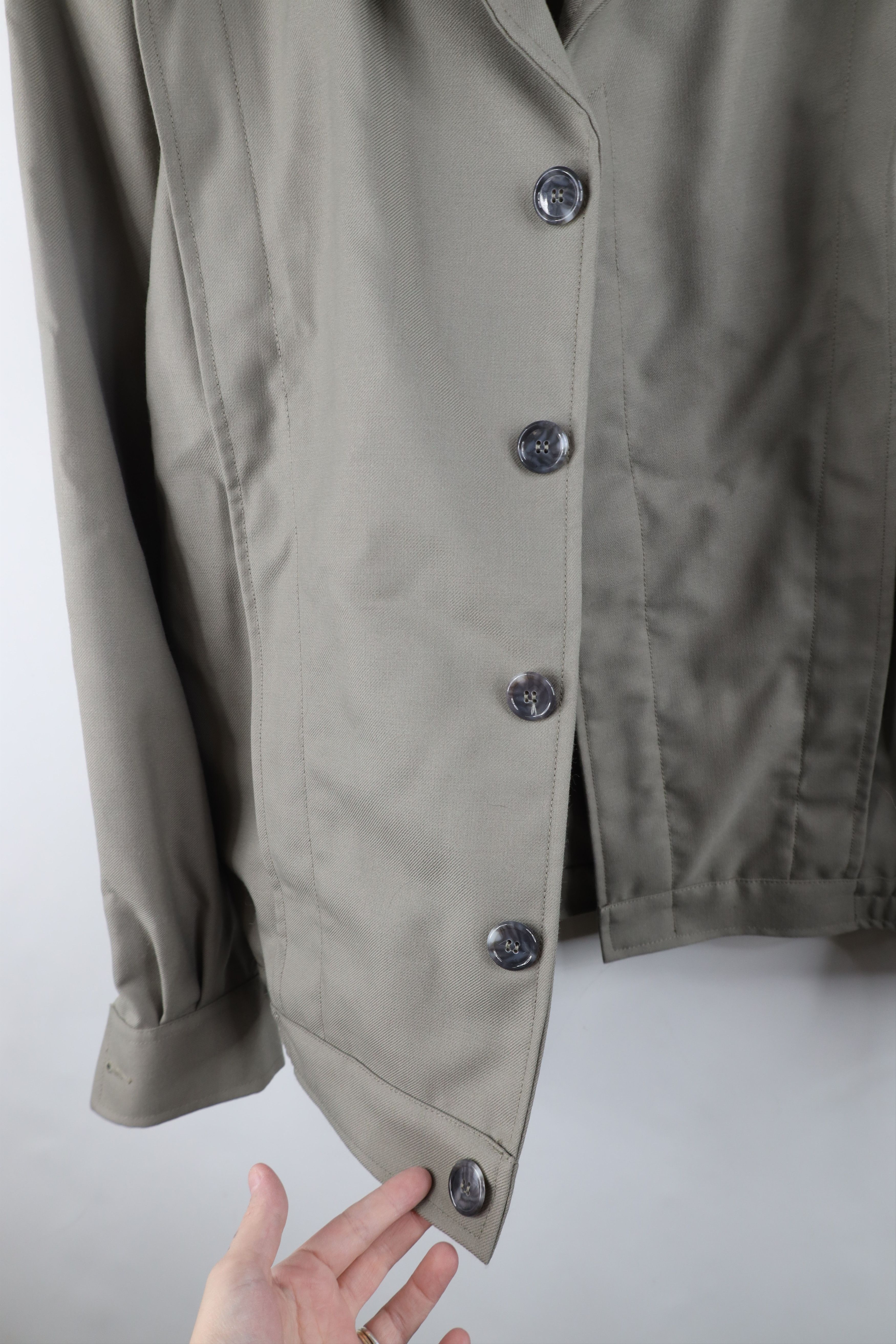 Vintage Deadstock Vintage 90s Streetwear Wool Military Bomber Jacket Size US L / EU 52-54 / 3 - 9 Thumbnail