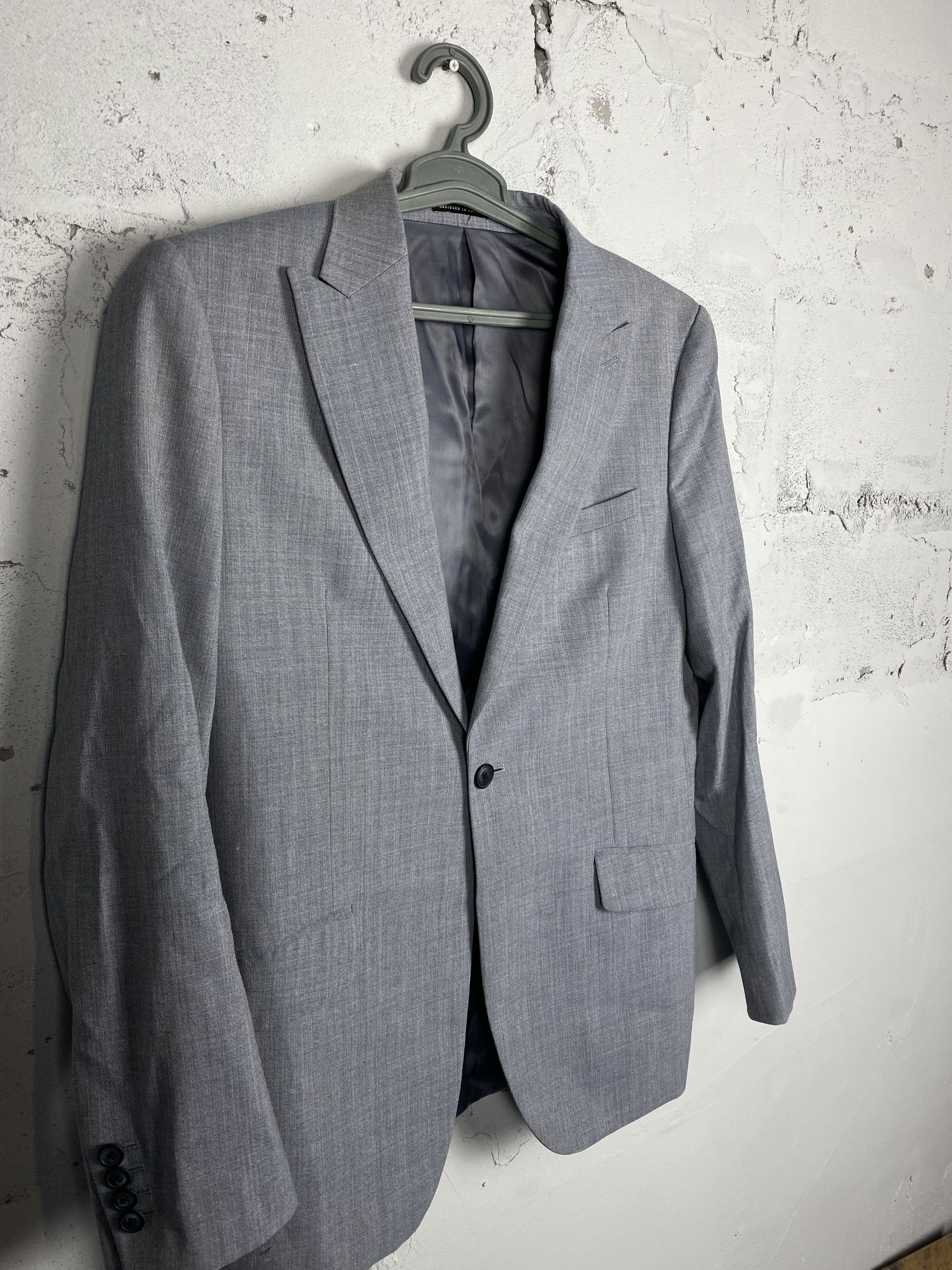 Reiss Reiss Wool Light Blue Suit (Untailored!) Size 34R - 3 Thumbnail
