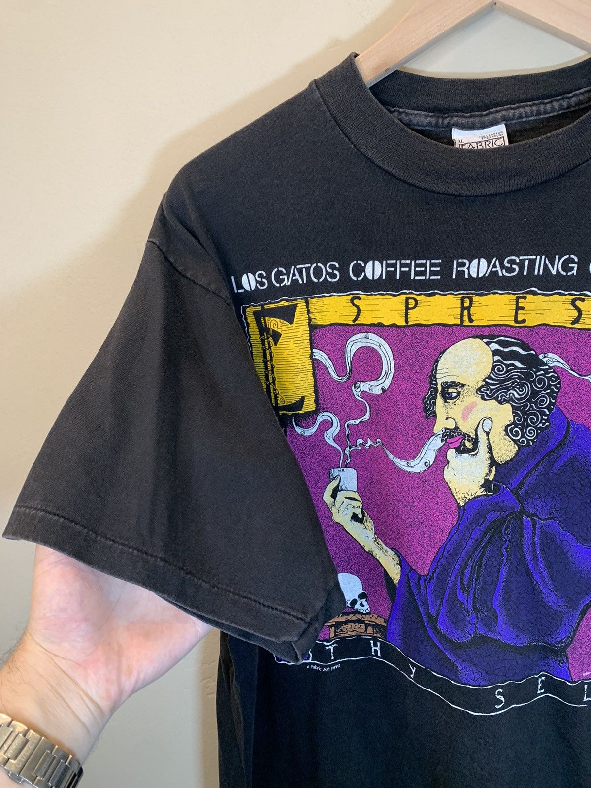 Vintage *RARE* Vintage 80’s Espresso Thy Self Coffee Los Gatos Shirt Size US XL / EU 56 / 4 - 3 Thumbnail