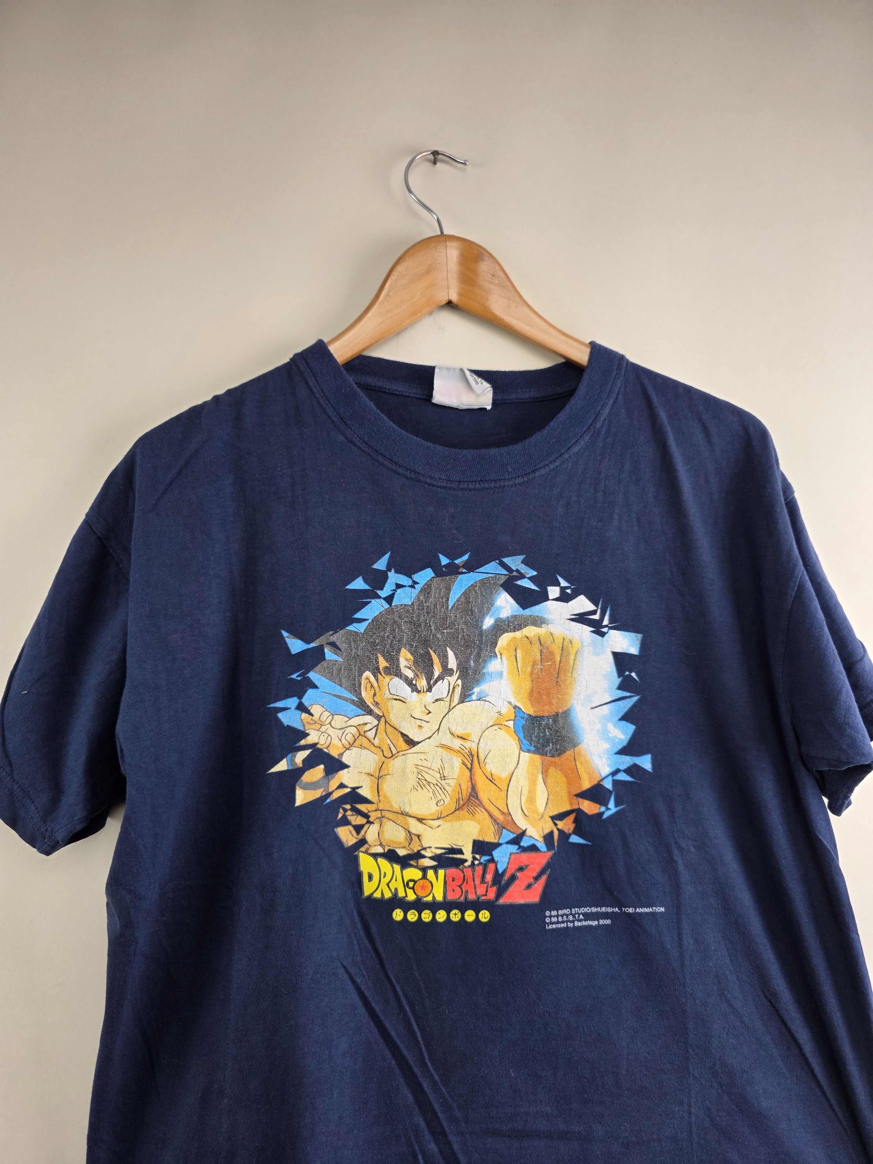 Anime × Japanese Brand × Vintage 2000 Dragon Ball Z Goku Anime Tee M 21" 25.5" Size US M / EU 48-50 / 2 - 2 Thumbnail