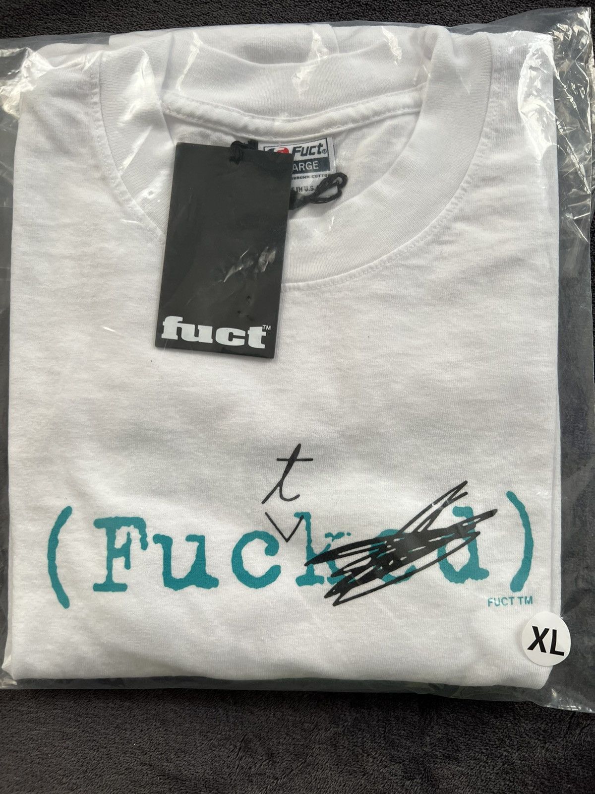 FUCT Fuct Scribble Logo Tee XL Size US XL / EU 56 / 4 - 1 Thumbnail