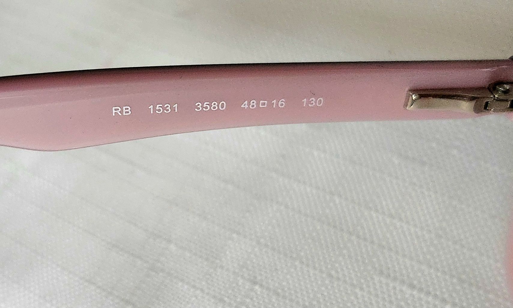 RayBan Ray-Ban Small Eyeglasses RB 1531 3580 Havana on Pink Horn Size ONE SIZE - 10 Thumbnail